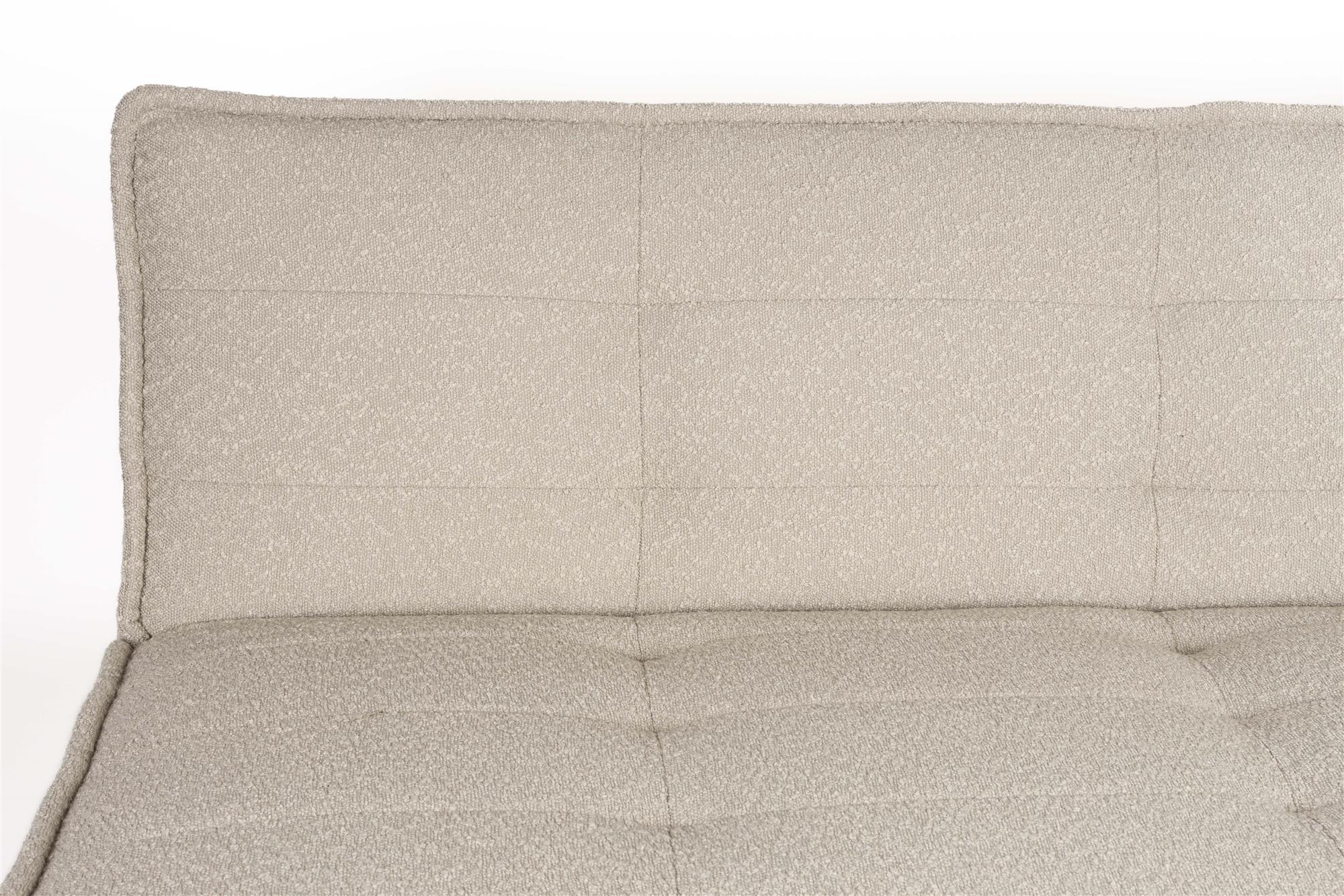Sofa rozkładana CIELKE beżowy z czarną podstawą