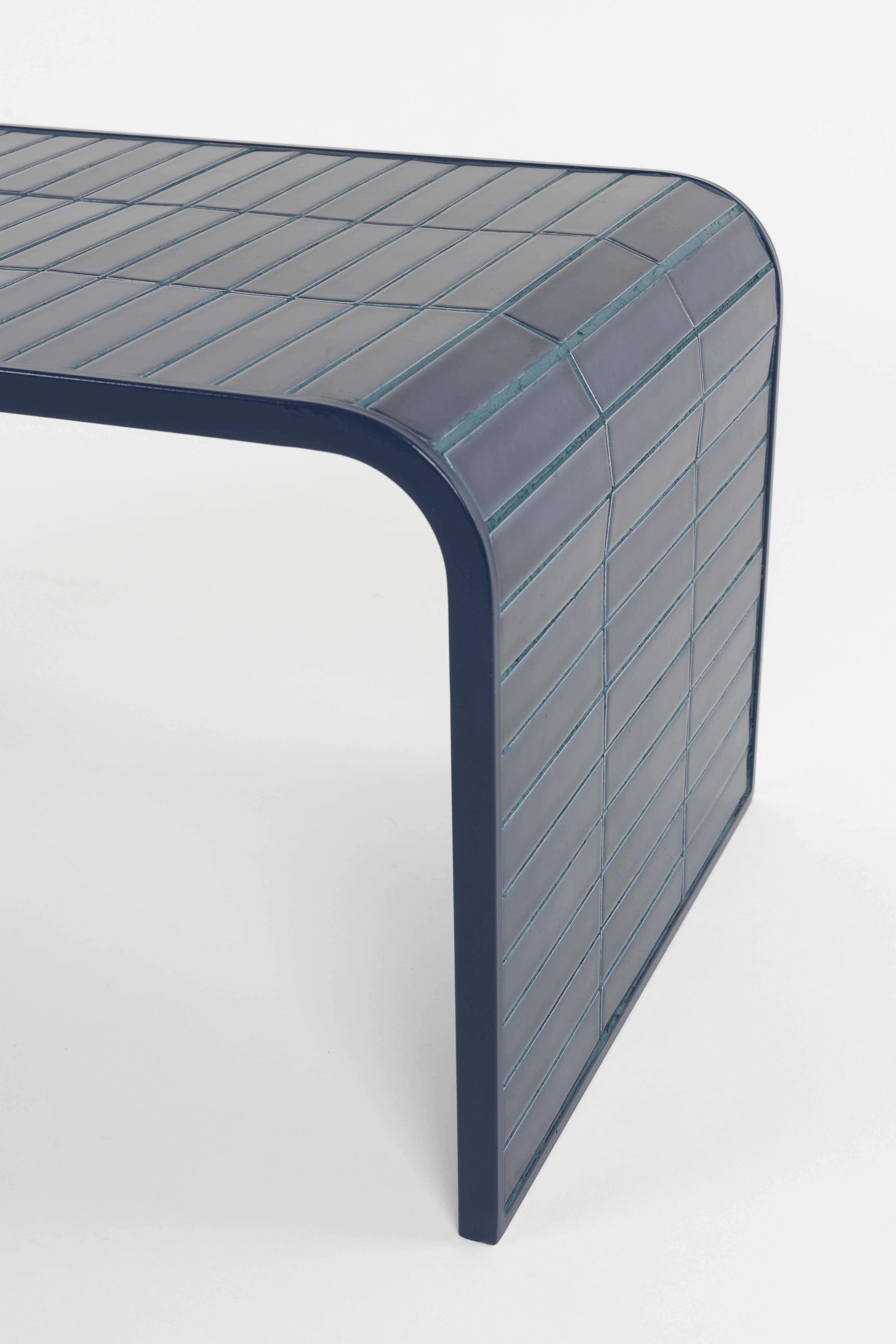 Stolik kawowy TILES niebieski