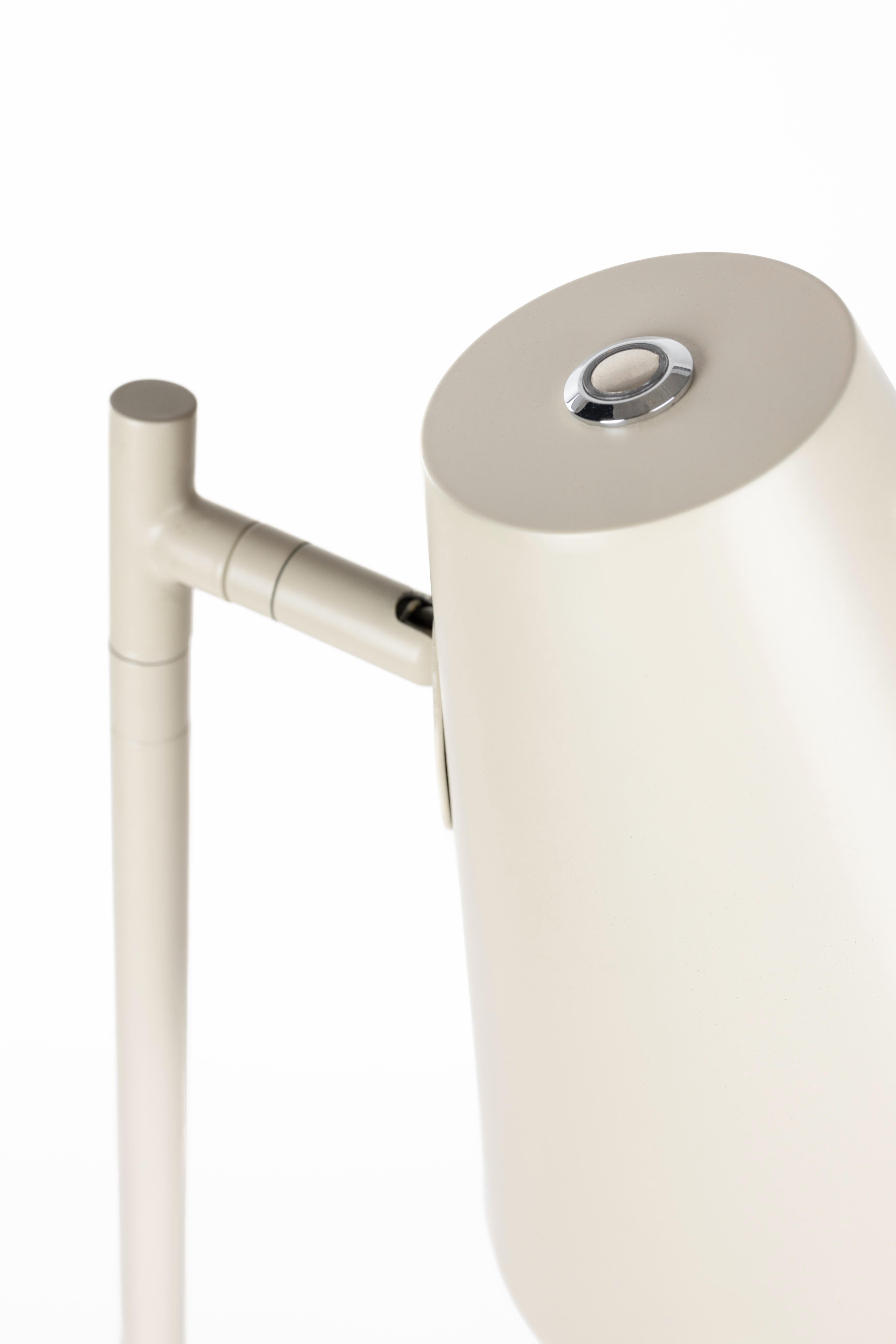 Floor lamp with table LUSTOR beige