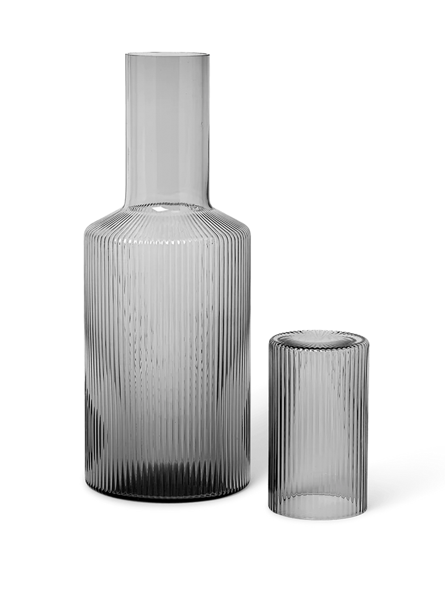 Karafka RIPPLE dymione szkło