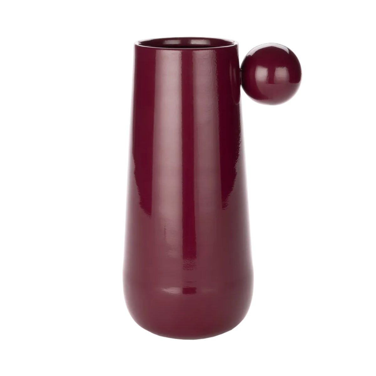 Wazon DOT bordowy – wys. 30 cm
