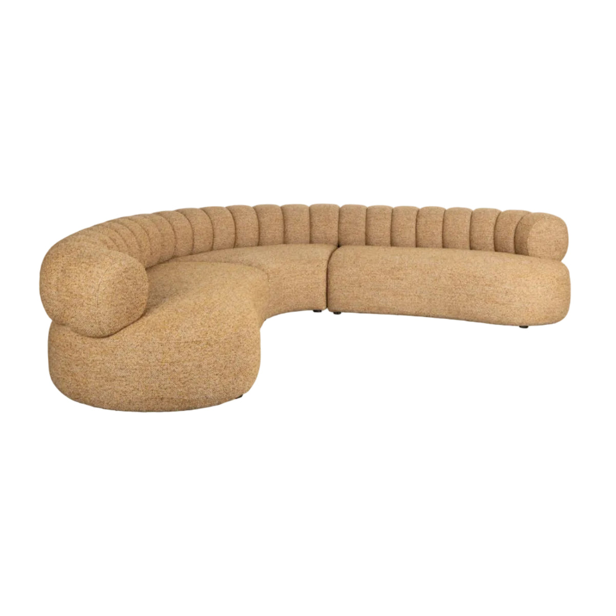 Sofa 7-osobowa DUVANE brązowy – ujęcie 4