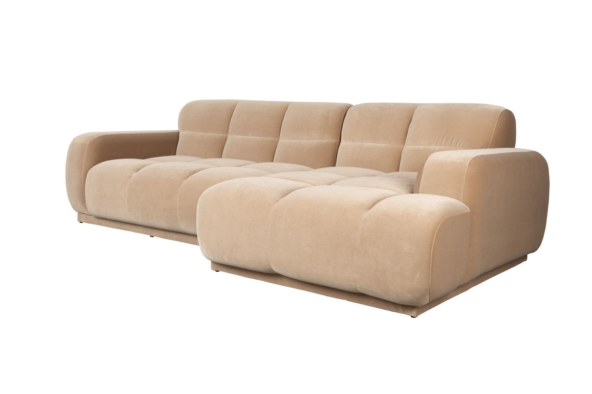 Sofa z szezlongiem HAZEL beżowy prawostronny – ujęcie 8