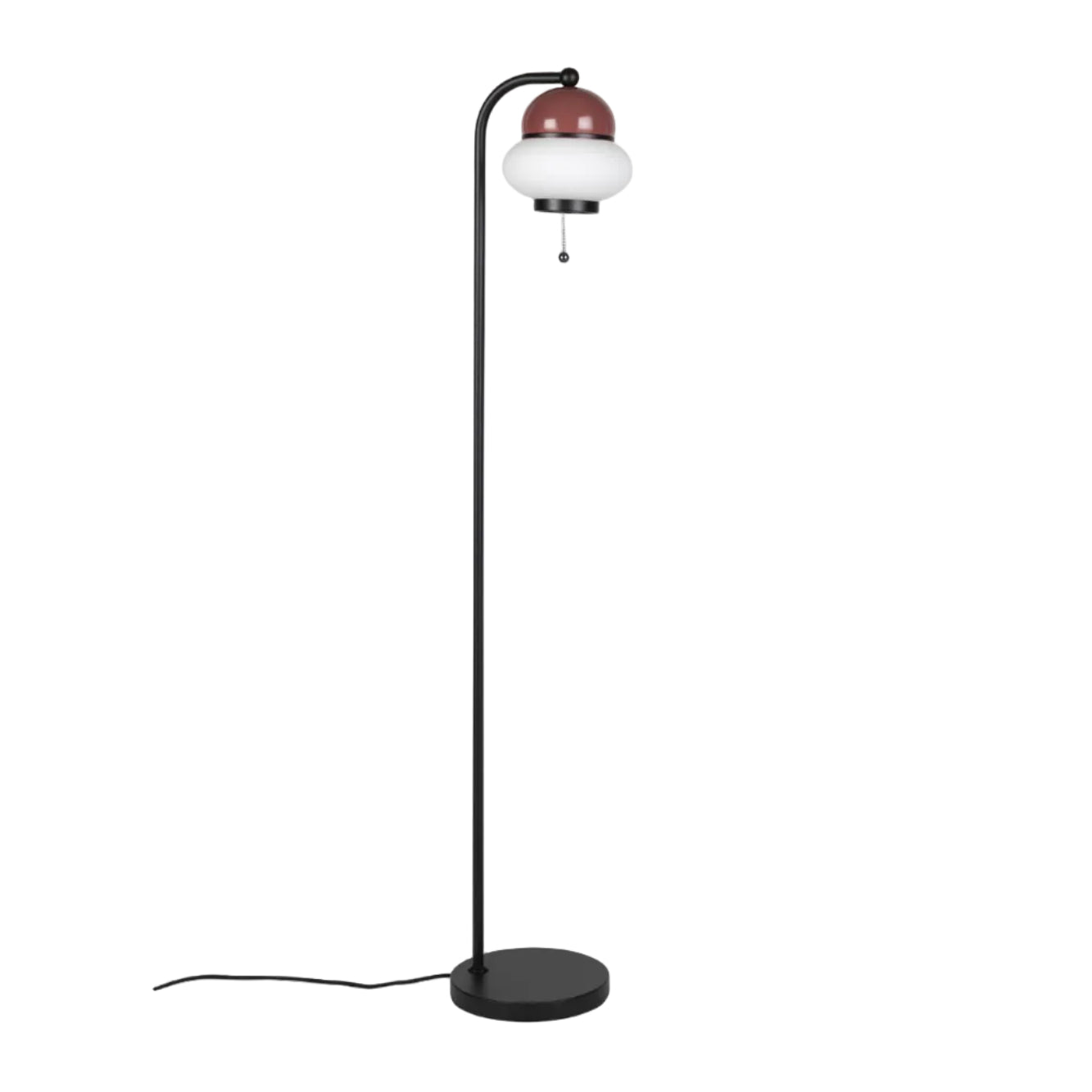 Lampa podłogowa BUMBLE bordowy z czarnym wykończeniem