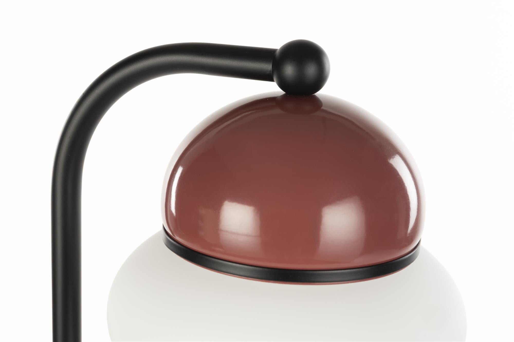 Lampa podłogowa BUMBLE bordowy z czarnym wykończeniem