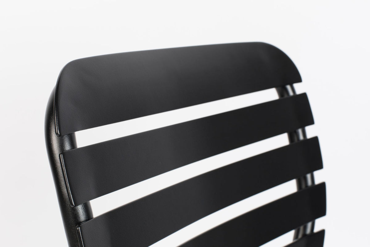 Zestaw ogrodowy VONDEL czarny stół 168 cm + 4 krzesła – ujęcie 3