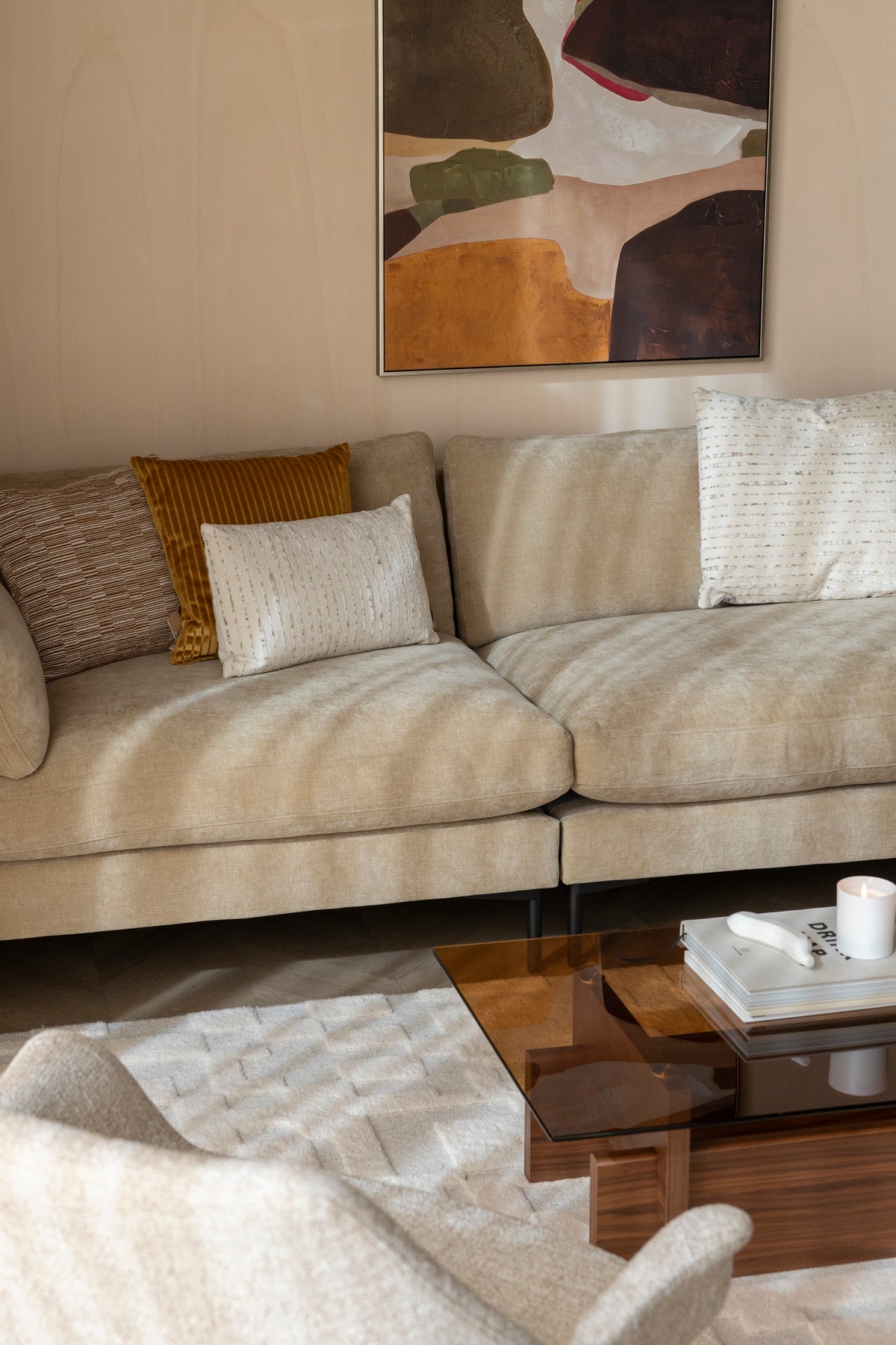 Sofa 3-osobowa SUMMER piaskowy