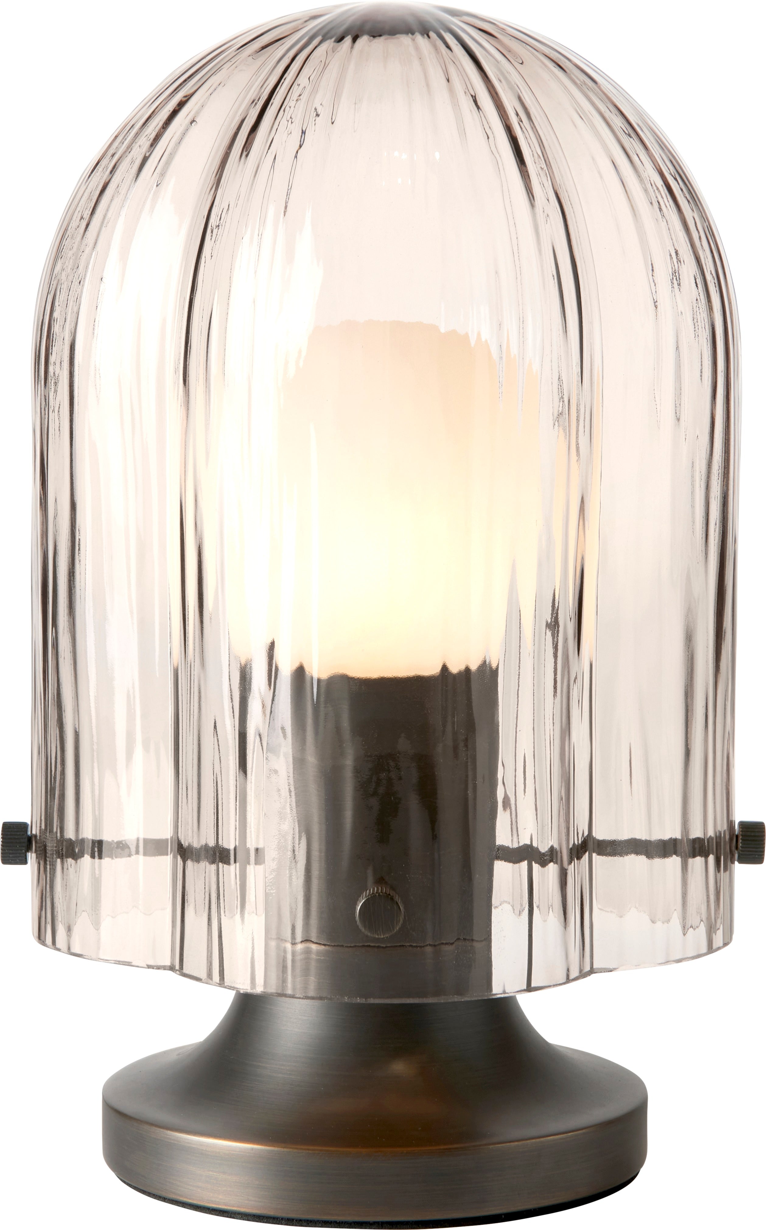 Lampa stołowa SEINE dymione szkło