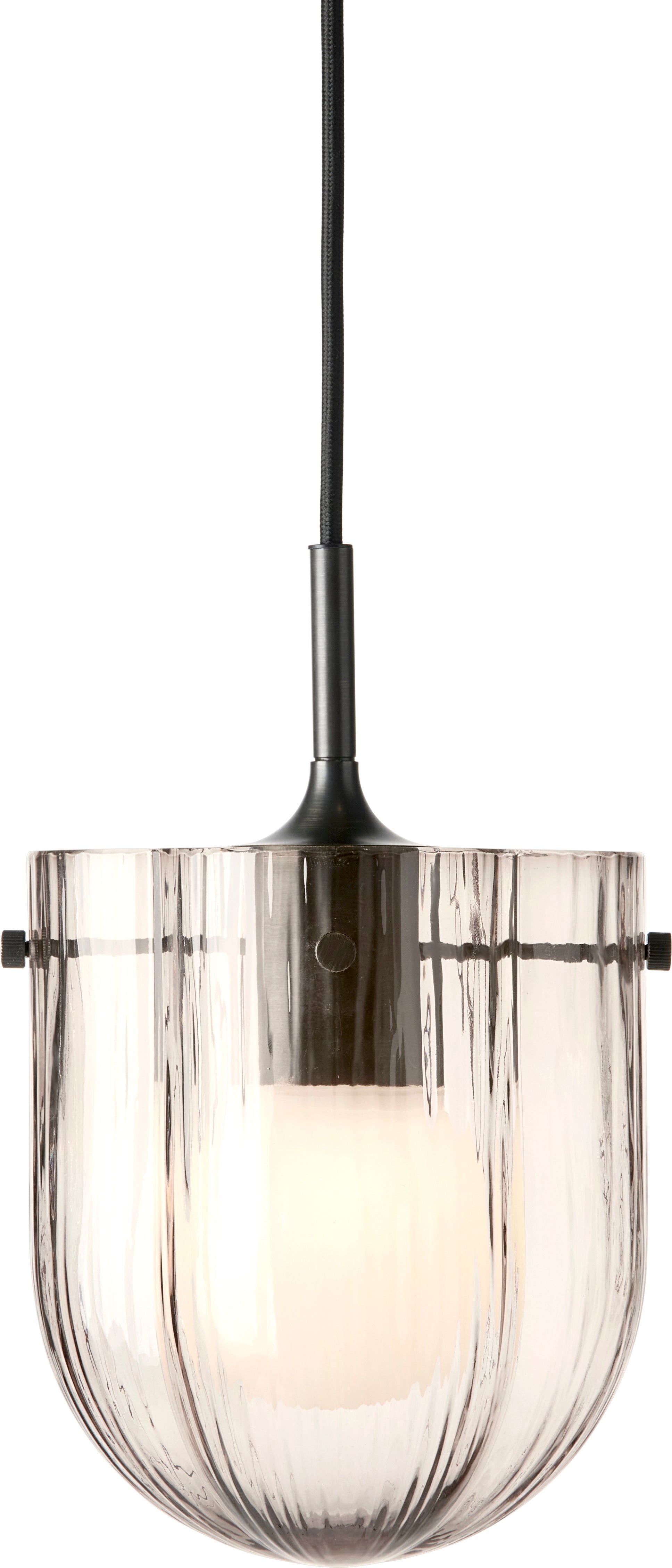 Lampa wisząca SEINE dymione szkło