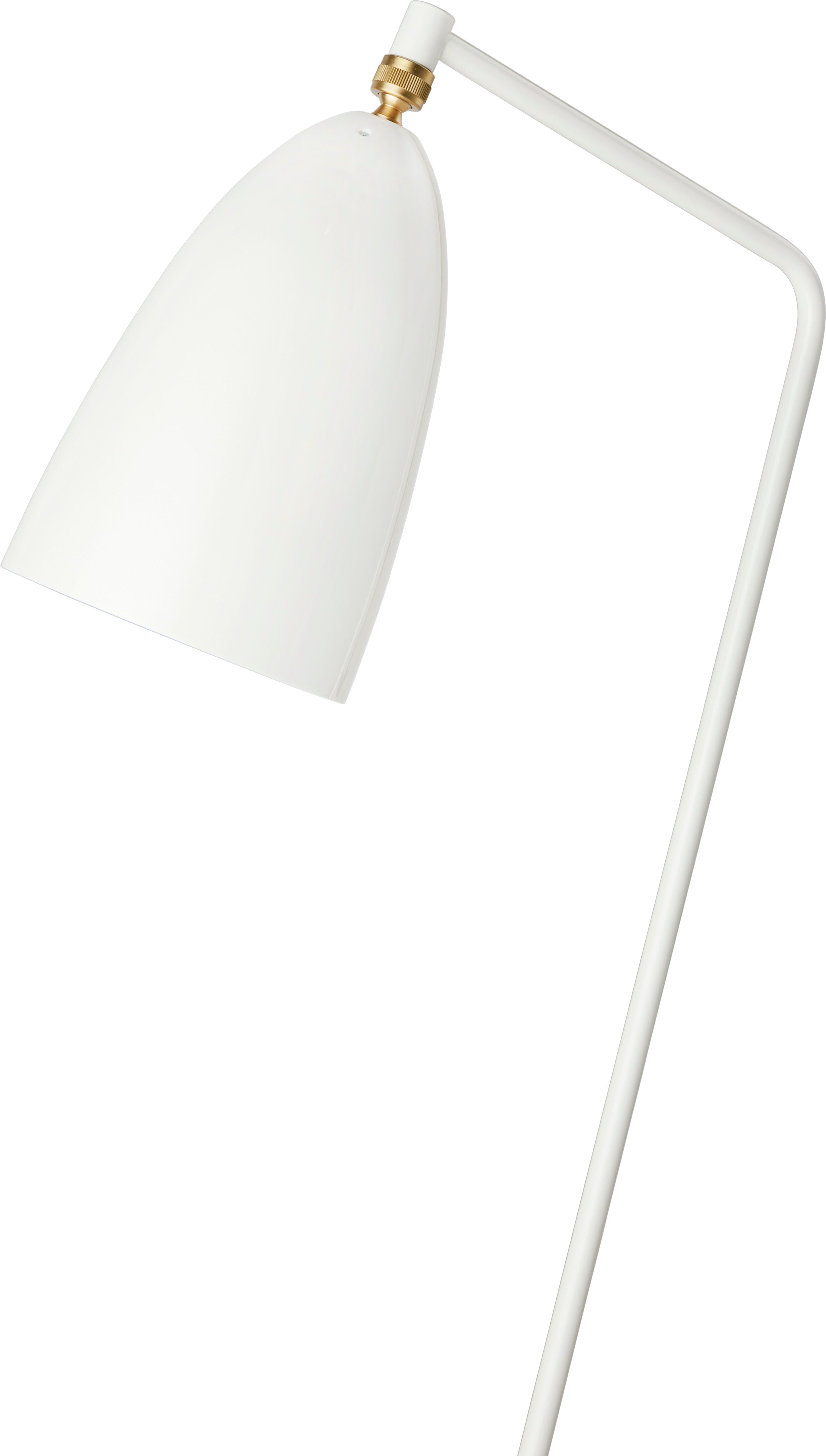 Lampa podłogowa do czytania GRÄSHOPPA biały trójnóg