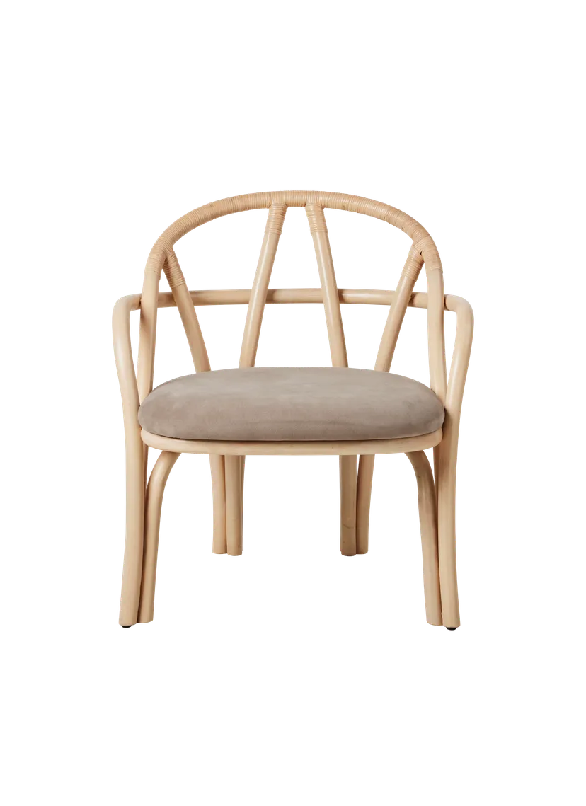 Polsterstuhl BISTRA mit Rattanbasis