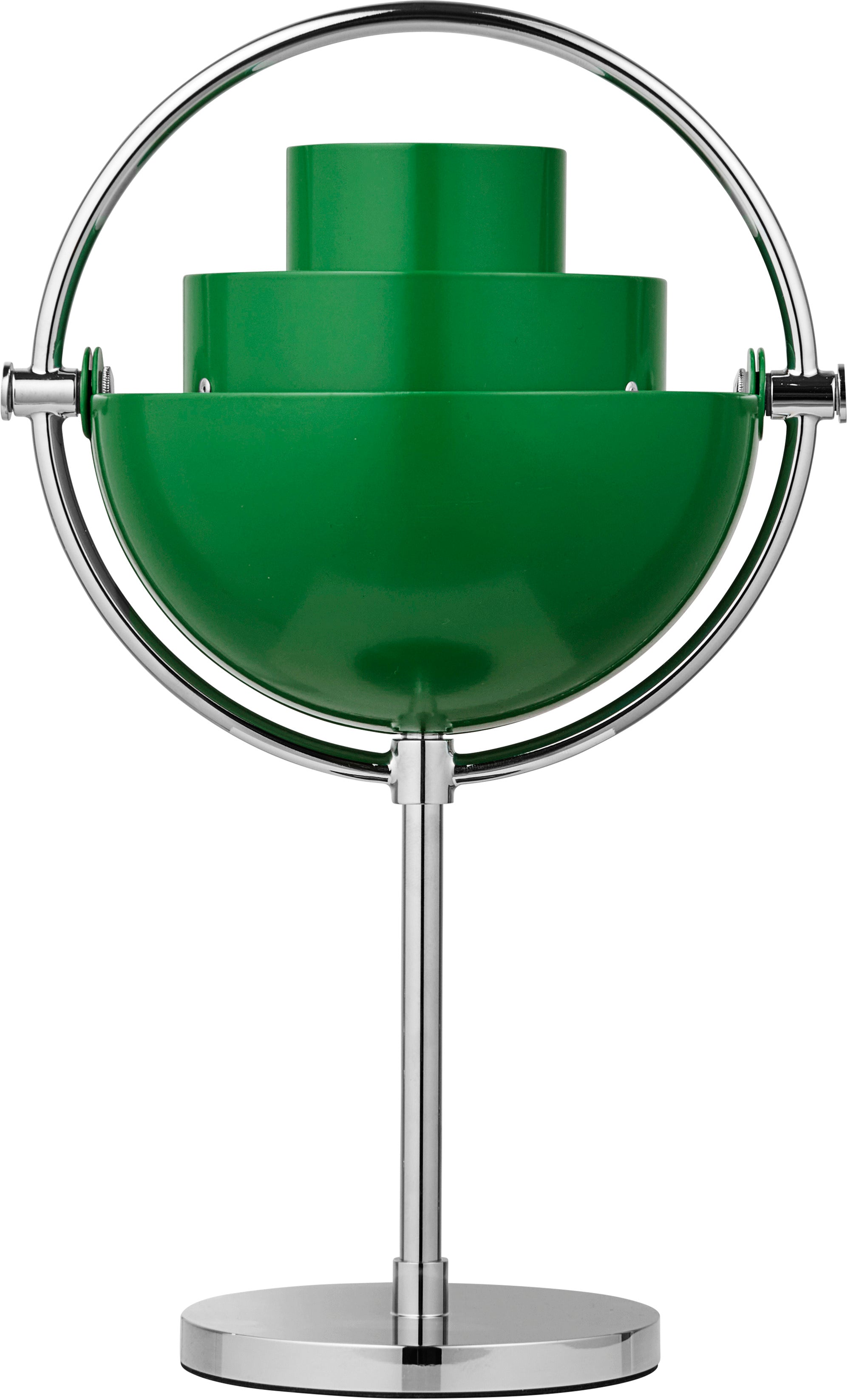 Lampa przenośna MULTI-LITE zielony z chromowaną podstawą