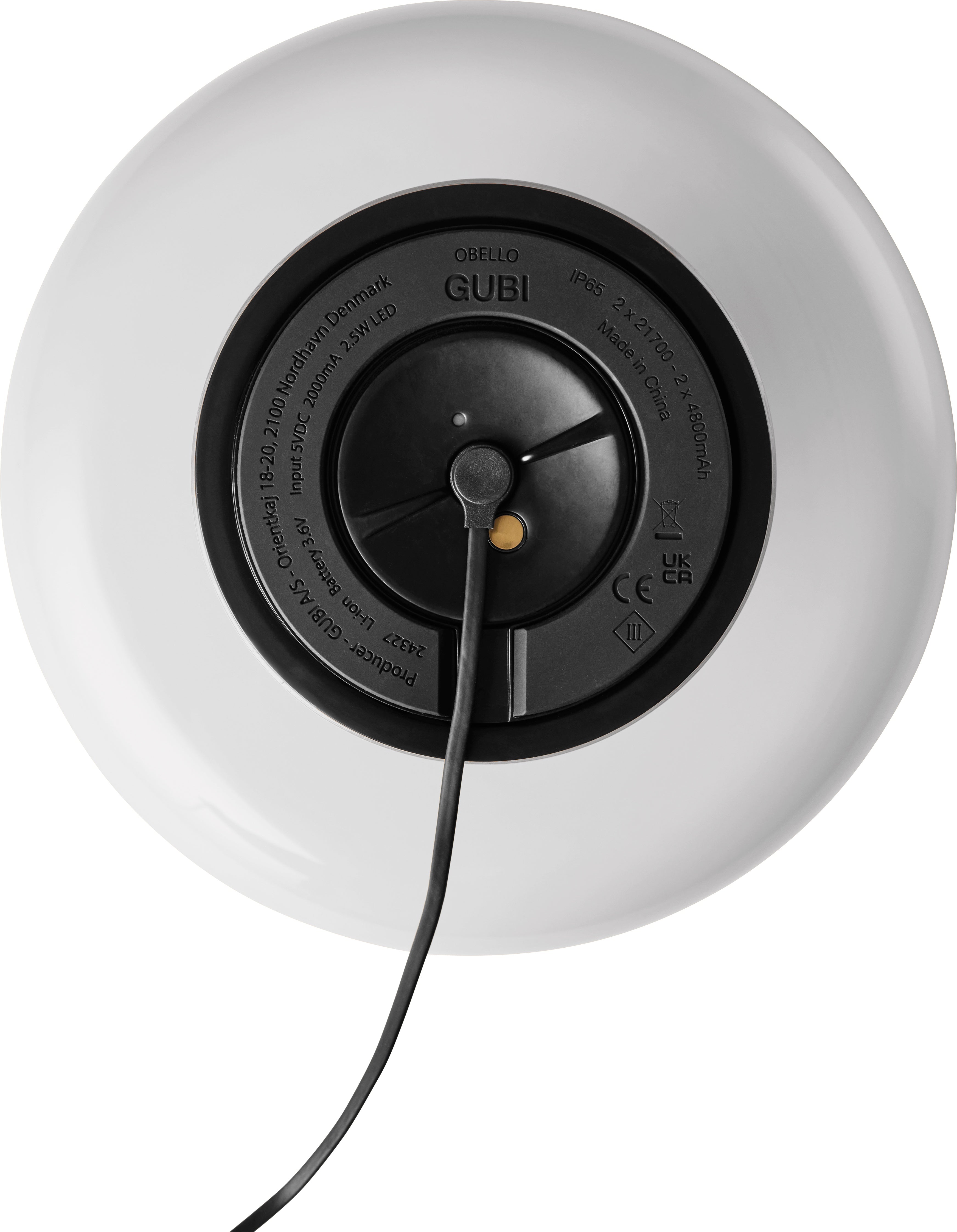 Lampa przenośna OBELLO perłowy biały