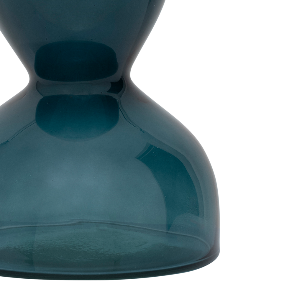 Glass vase EBBE petrol