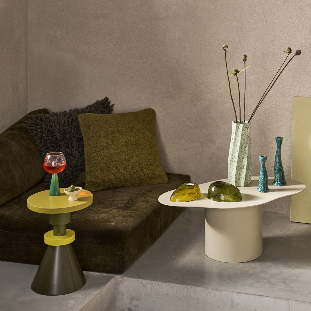 GRACE Candle Holder Green Ceramic