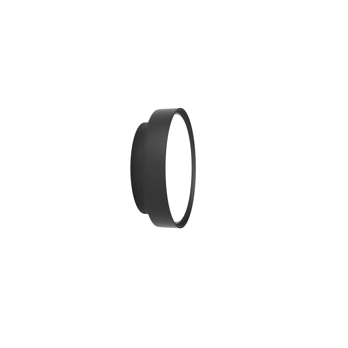 Wandleuchte LP SLIM ROUND schwarz