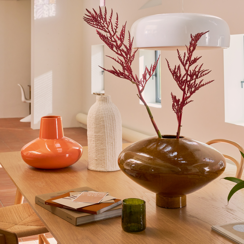 Wazon ceramiczny NALA brązowy