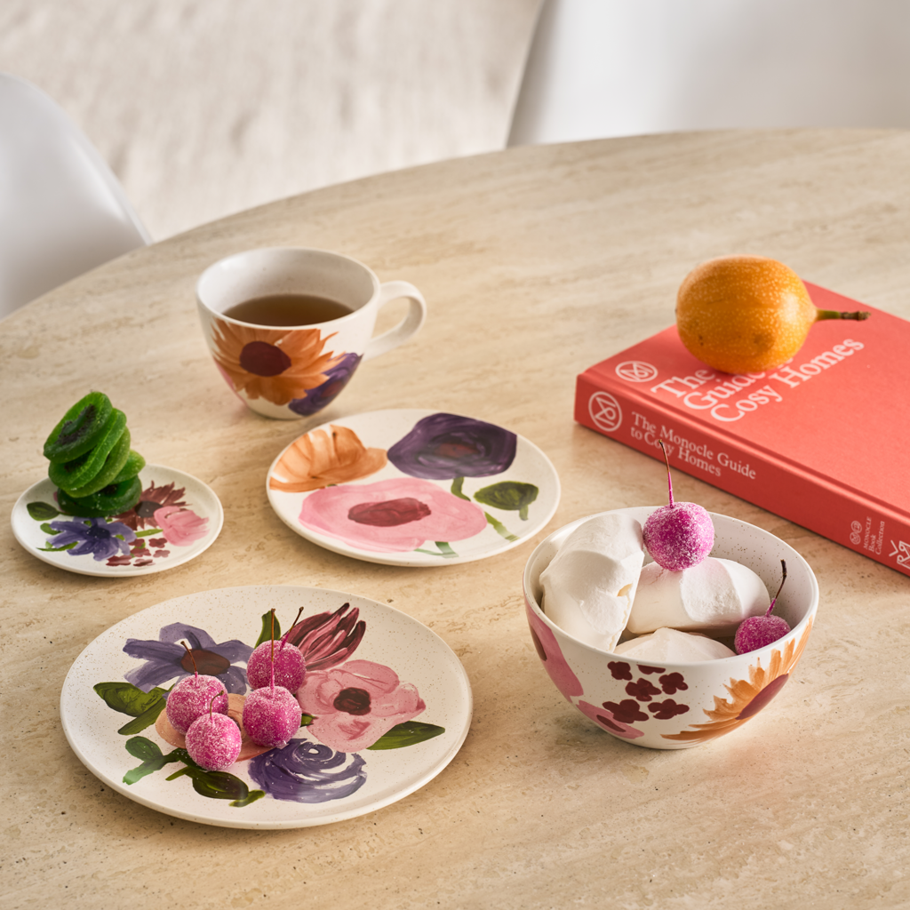 Kubek ceramiczny HANAKO motyw roślinny