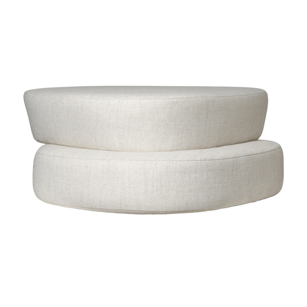 Puf niski PLYO złamany biały – ferm LIVING