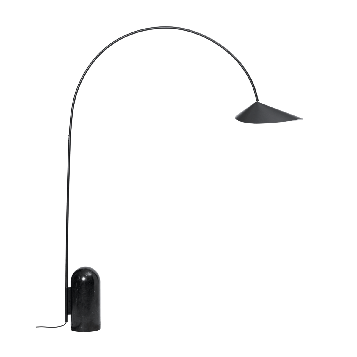 Lampa podłogowa łukowa ARUM czarny – ferm LIVING
