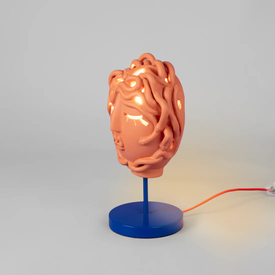Lampa stołowa MAGNA GRAECIA - MEDUSA terakota