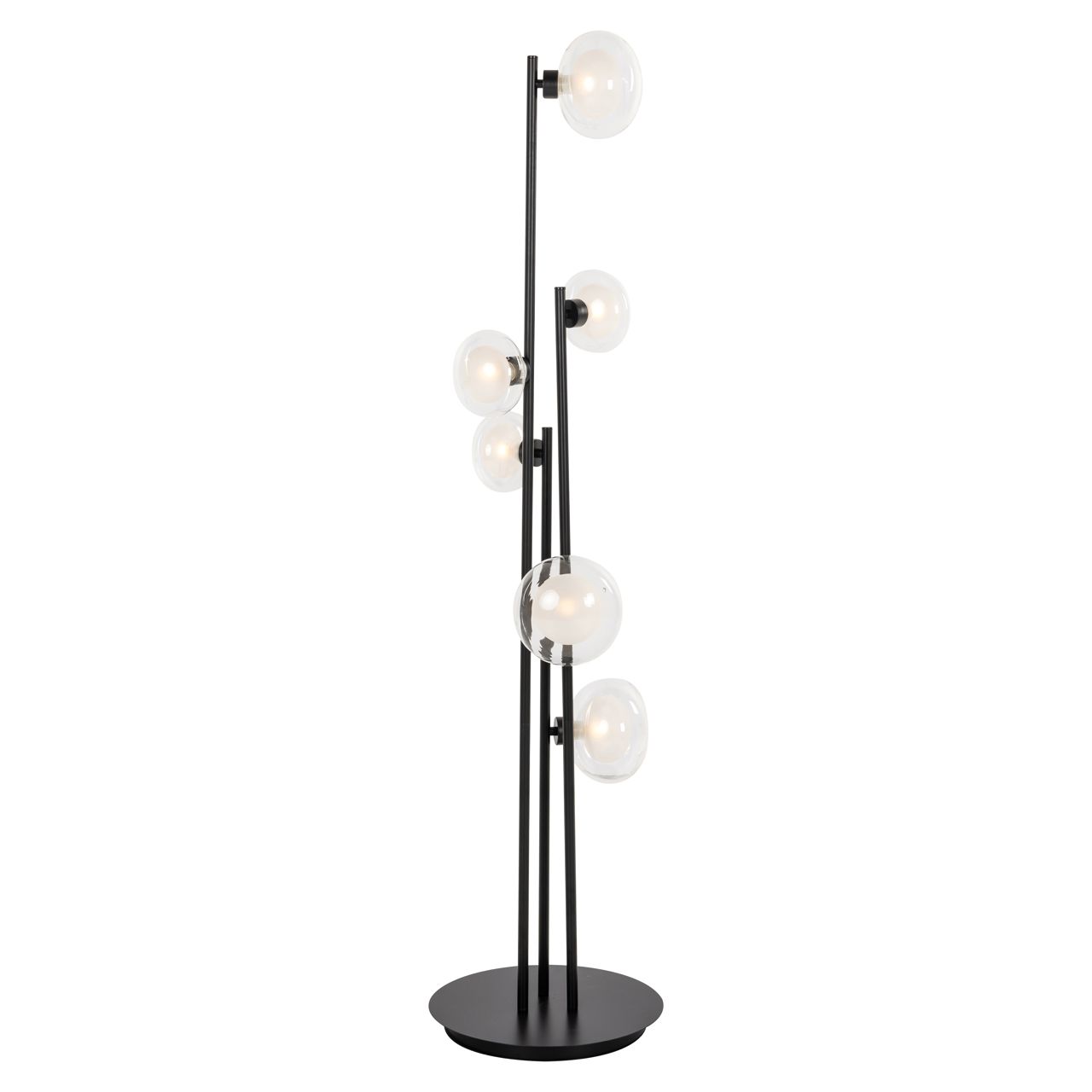 Stehlampe LUVA schwarz