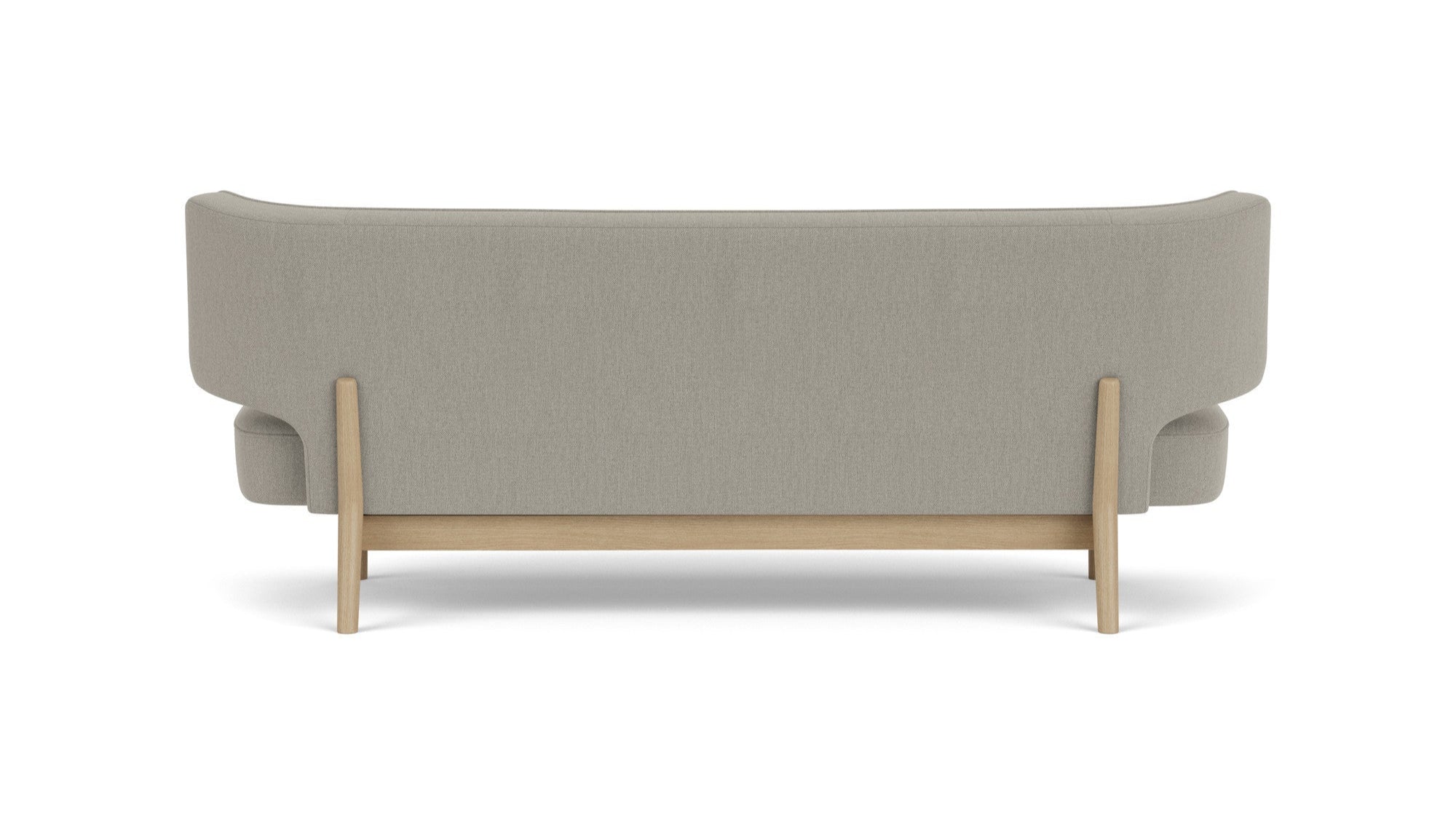 2-seater sofa RADIOHUS gray with oak base [Julia]