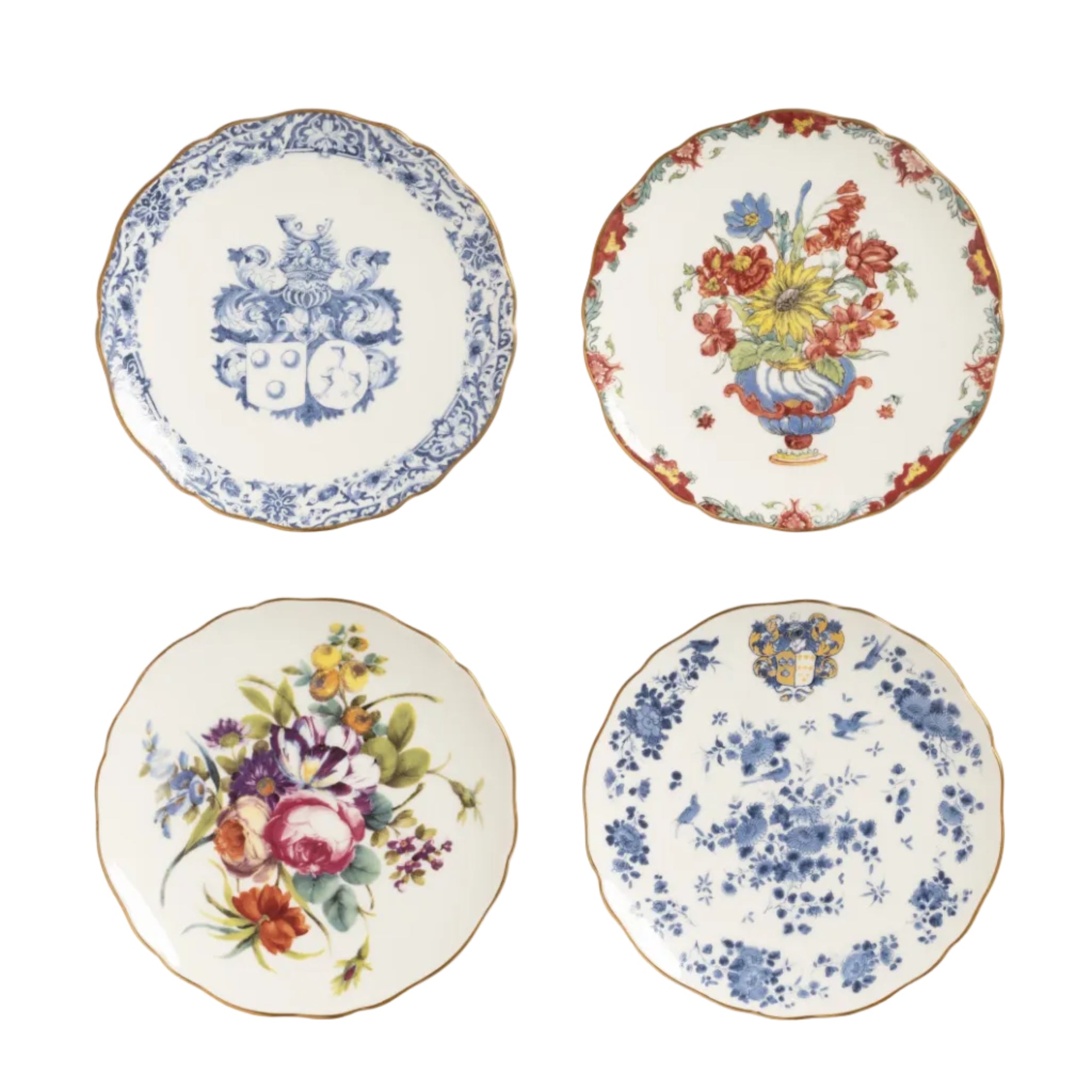 PATINA porcelain dessert plate set