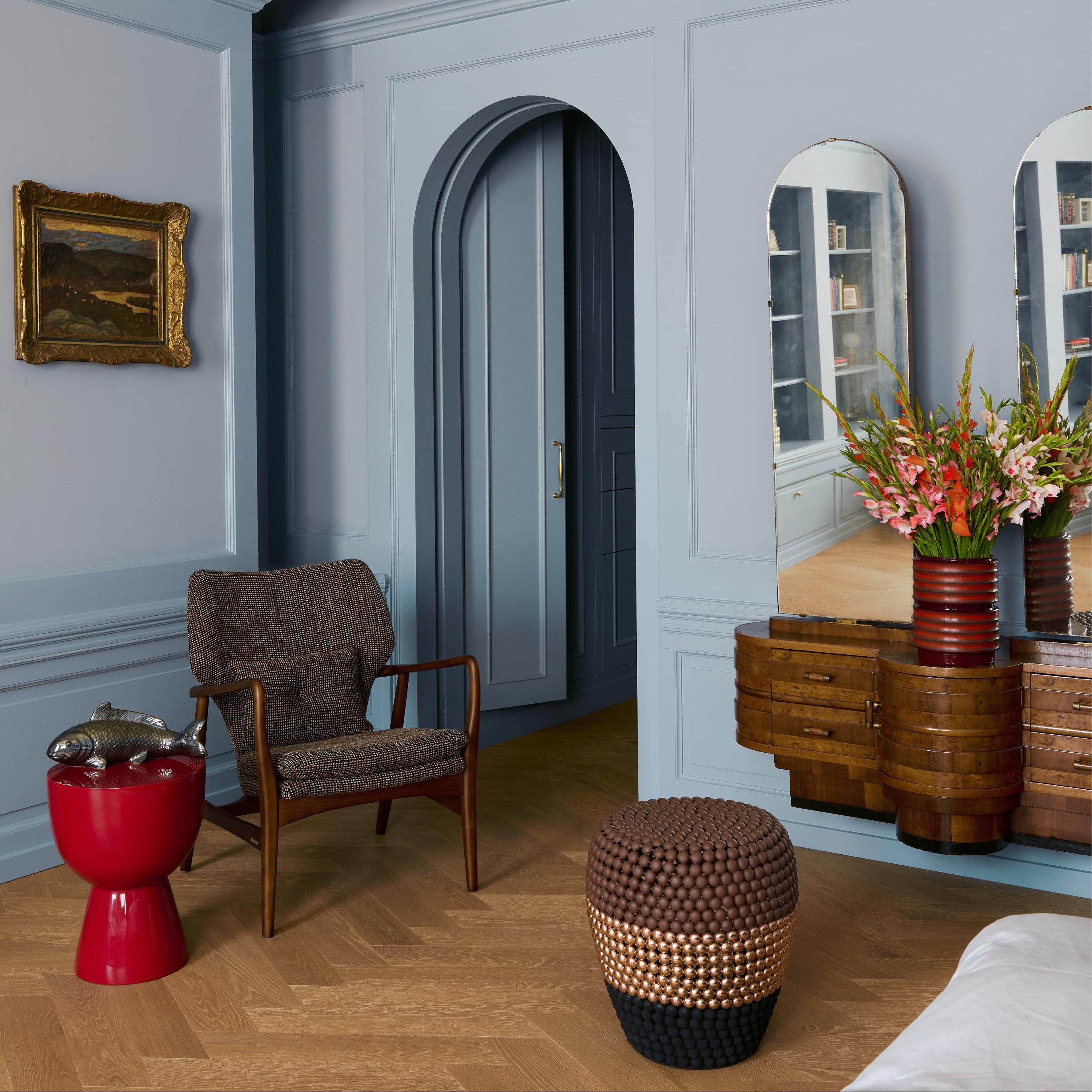 Wazon GLASS LAYER czerwony