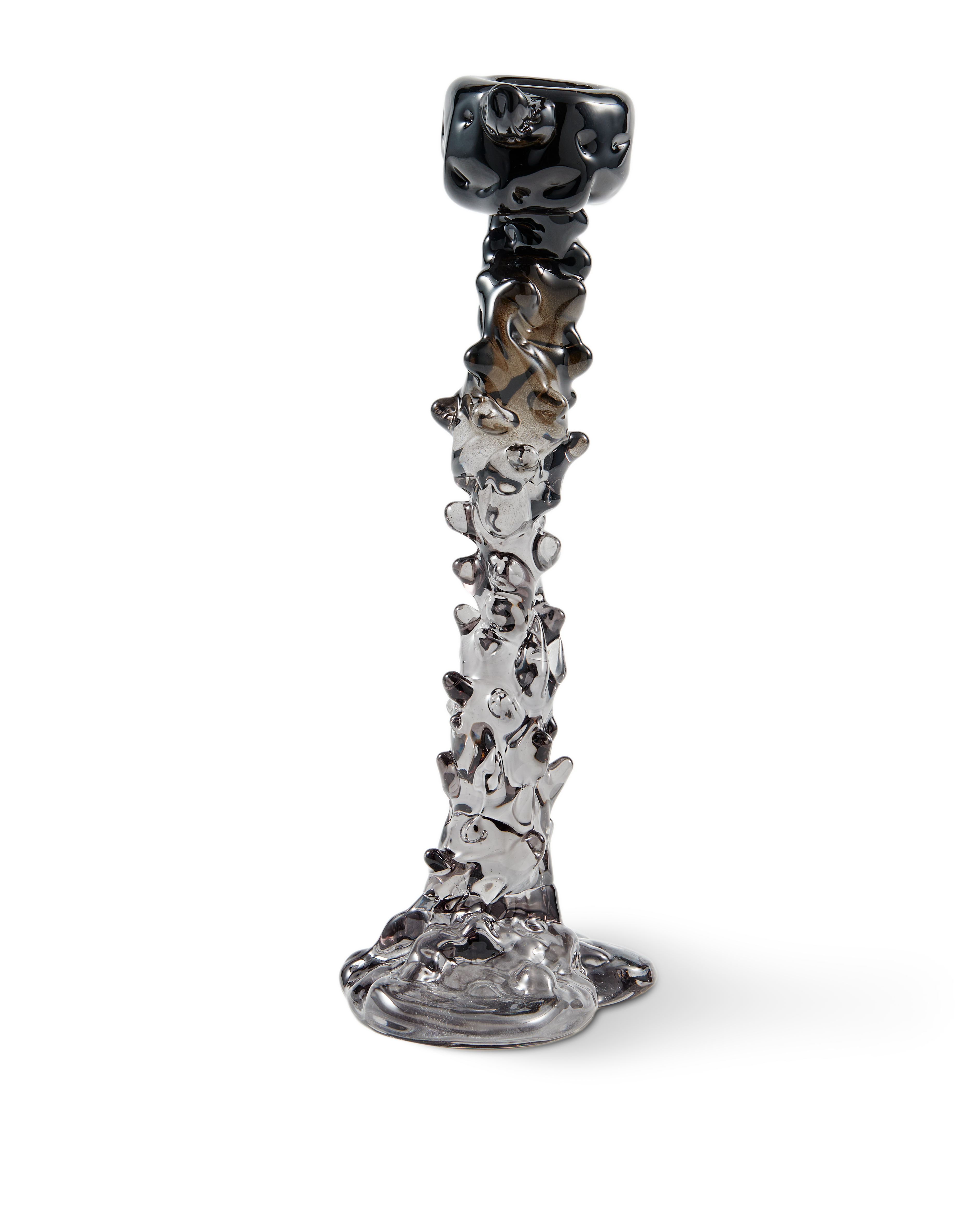 Świecznik GLASS DRIP czarny