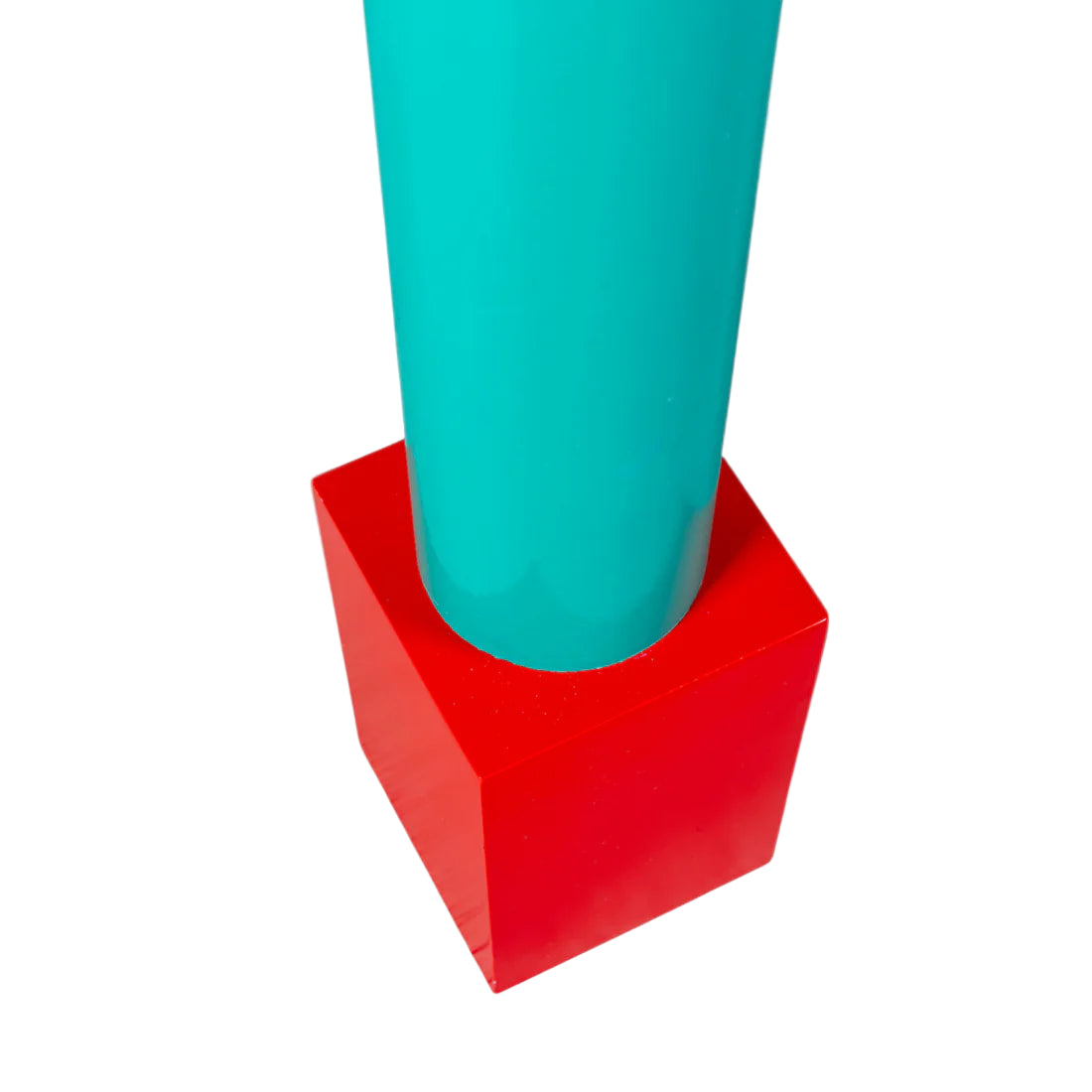 Stół SUPERTABLE TERRAZZO różowy z turkusowym