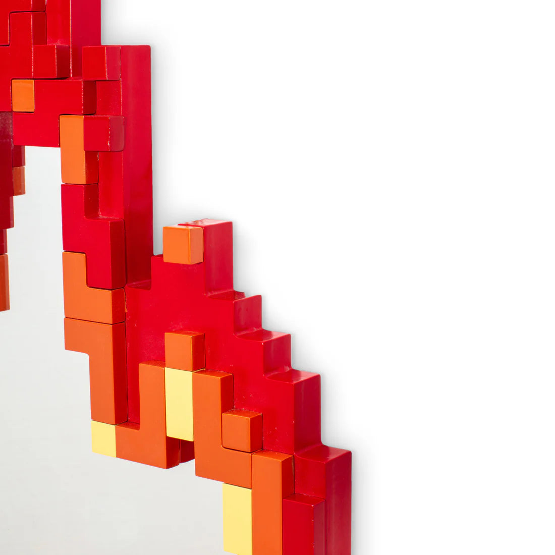 Lustro PIXEL - FLAME czerwony