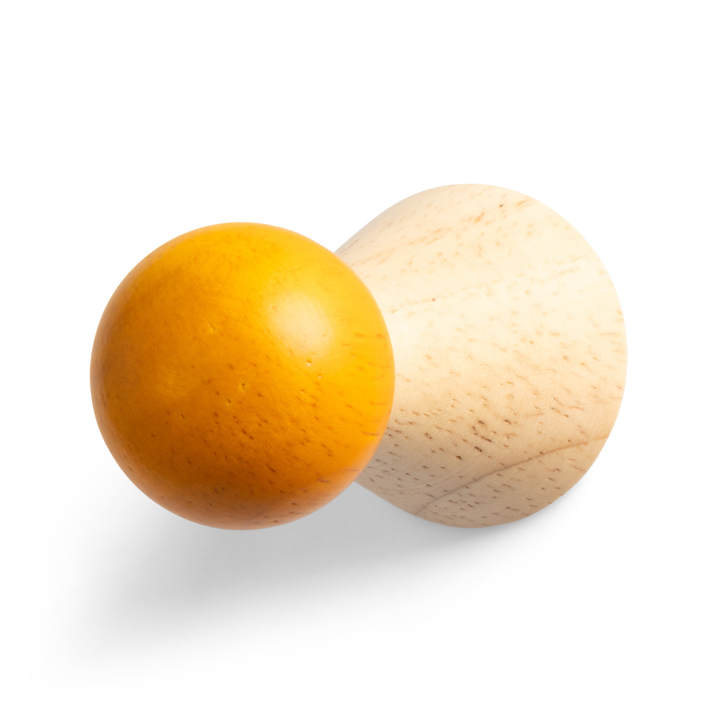 Zestaw haczyków ściennych HALMA drewniany z pomarańczowym