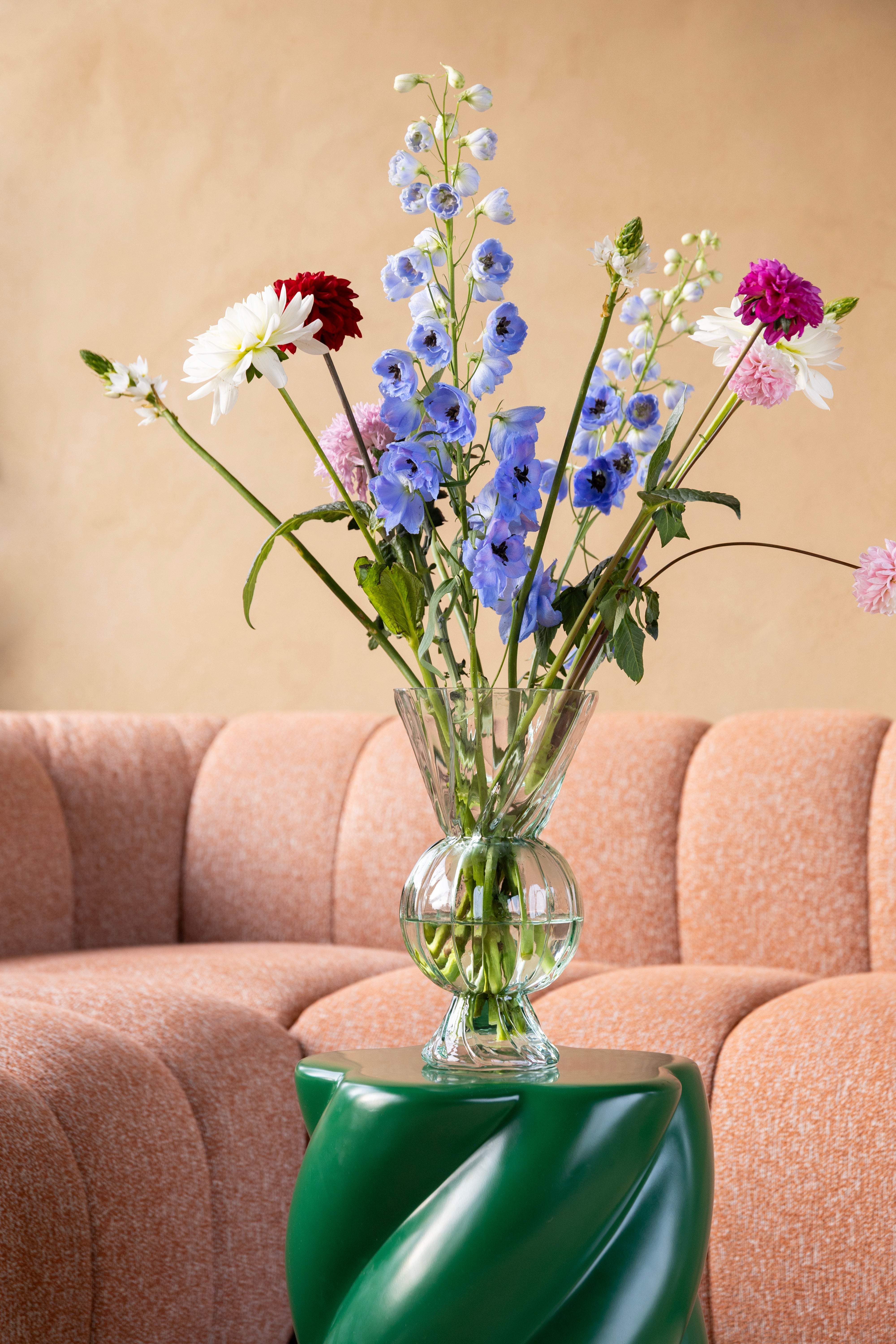 Wazon RHOMBIC zielone szkło