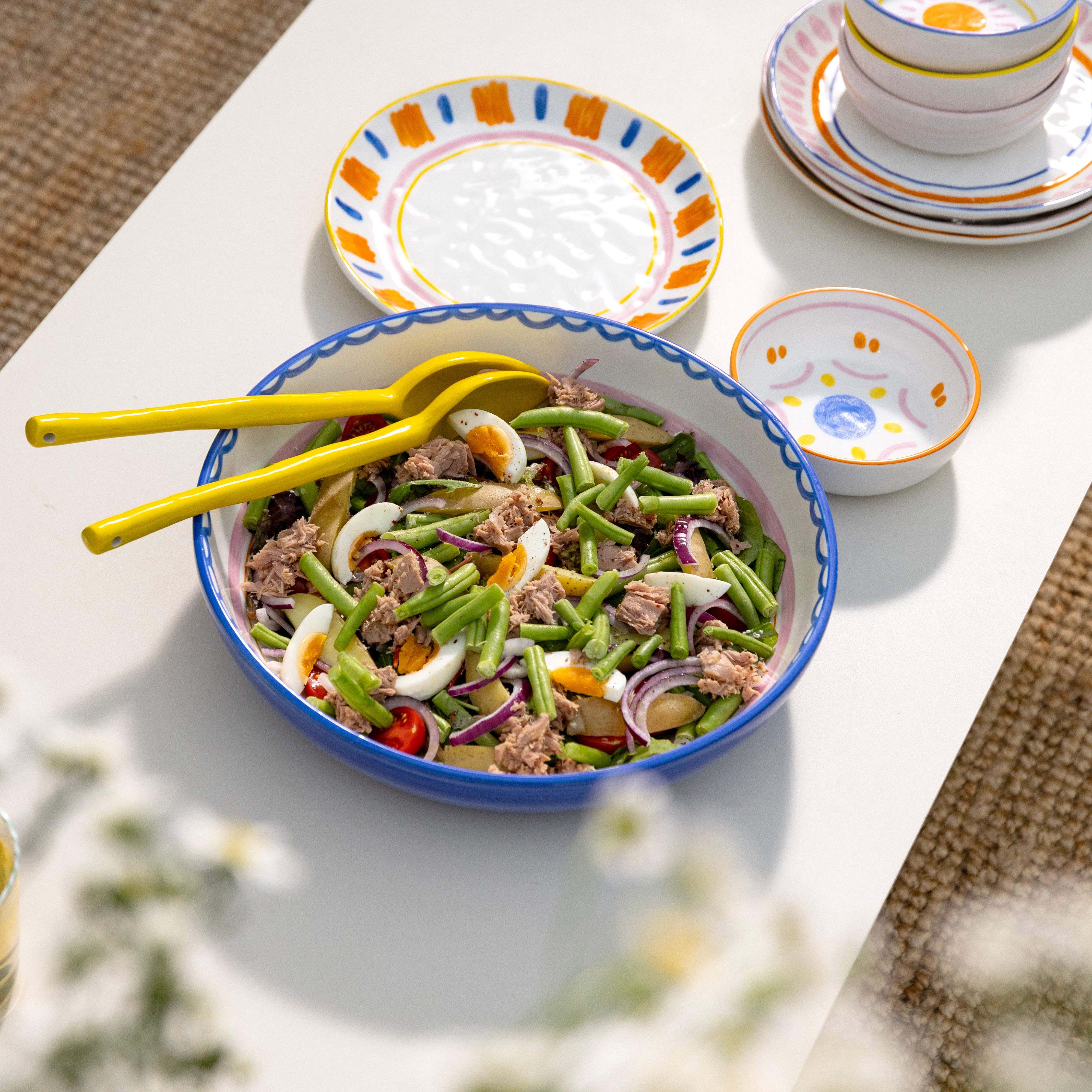 Sztućce do sałaty BOAVISTA UNI żółty