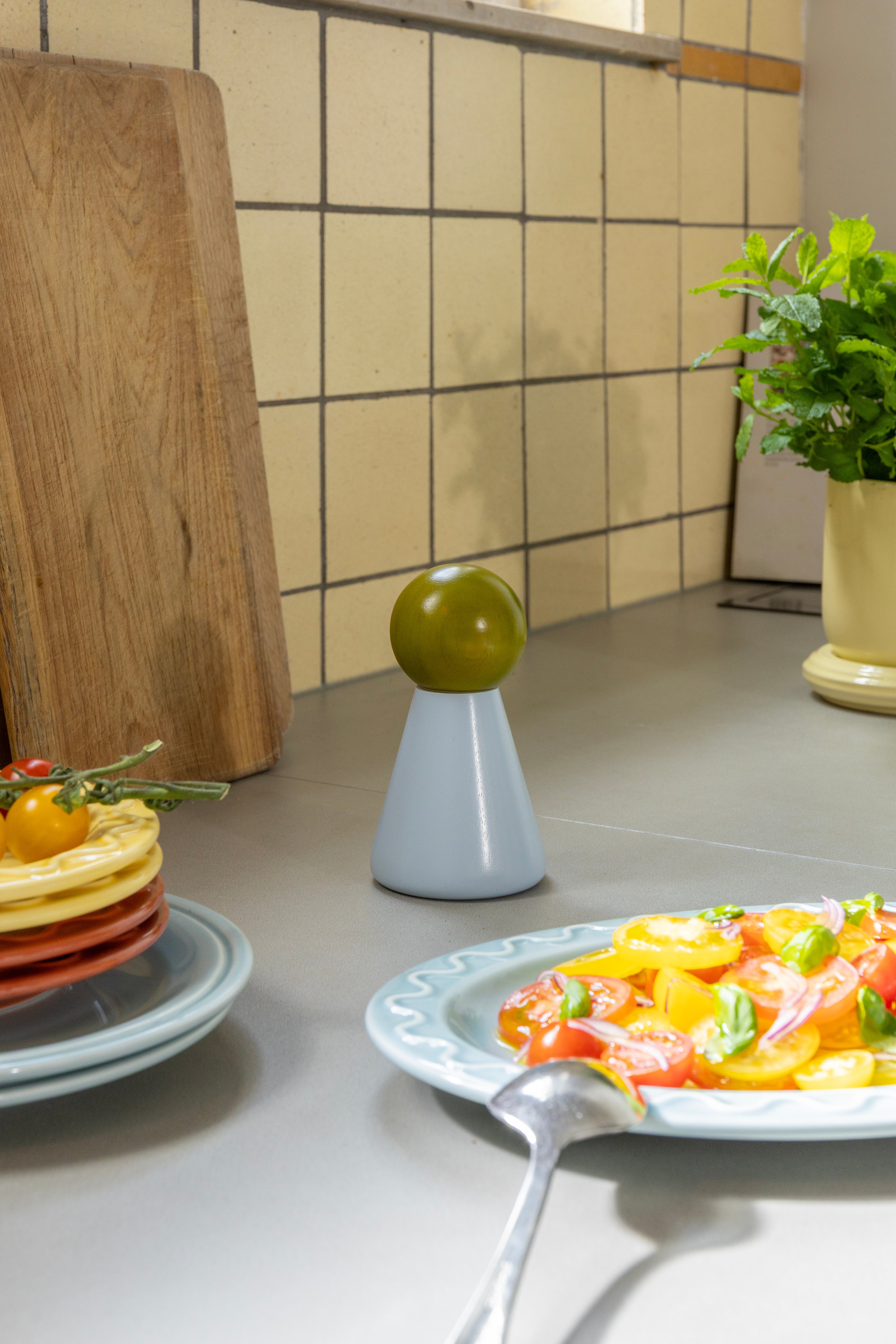 Młynek do przypraw HALMA SMALL niebieski z zielonym