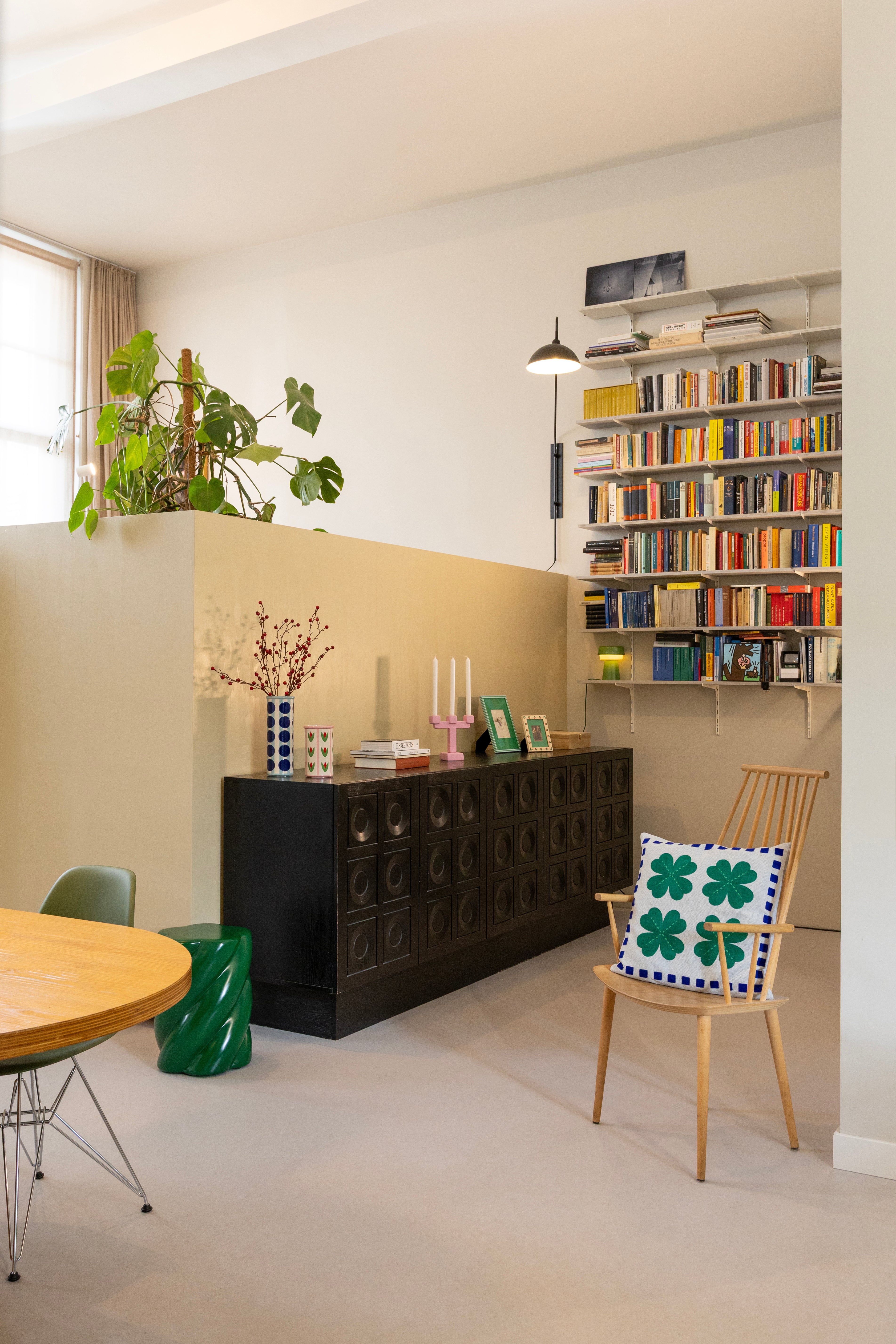 PATCH wooden photo frame with green and red