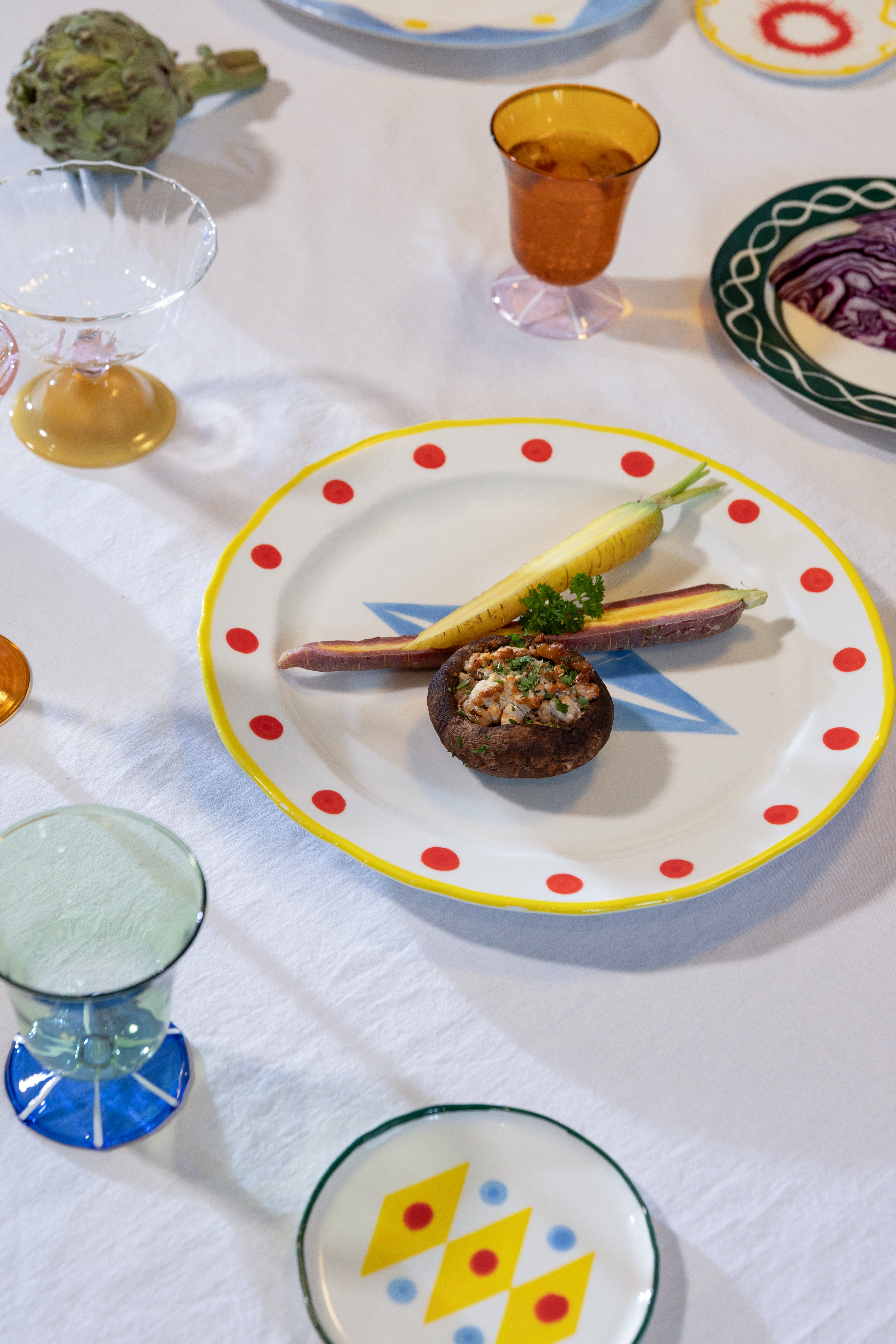 Talerz obiadowy FESTIVO RHOMBIC porcelanowy