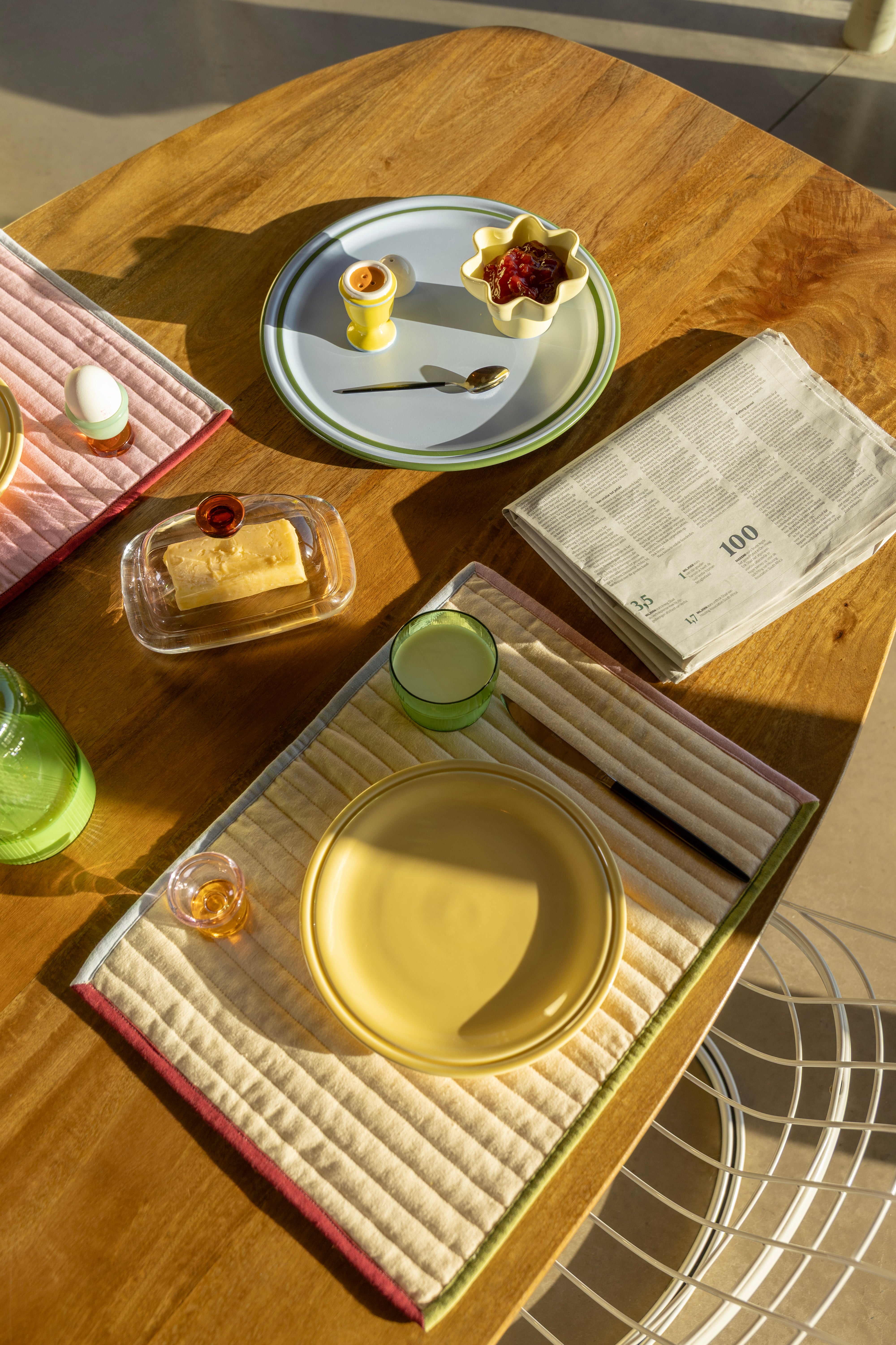 Zestaw podkładek stołowych STITCH kolorowy