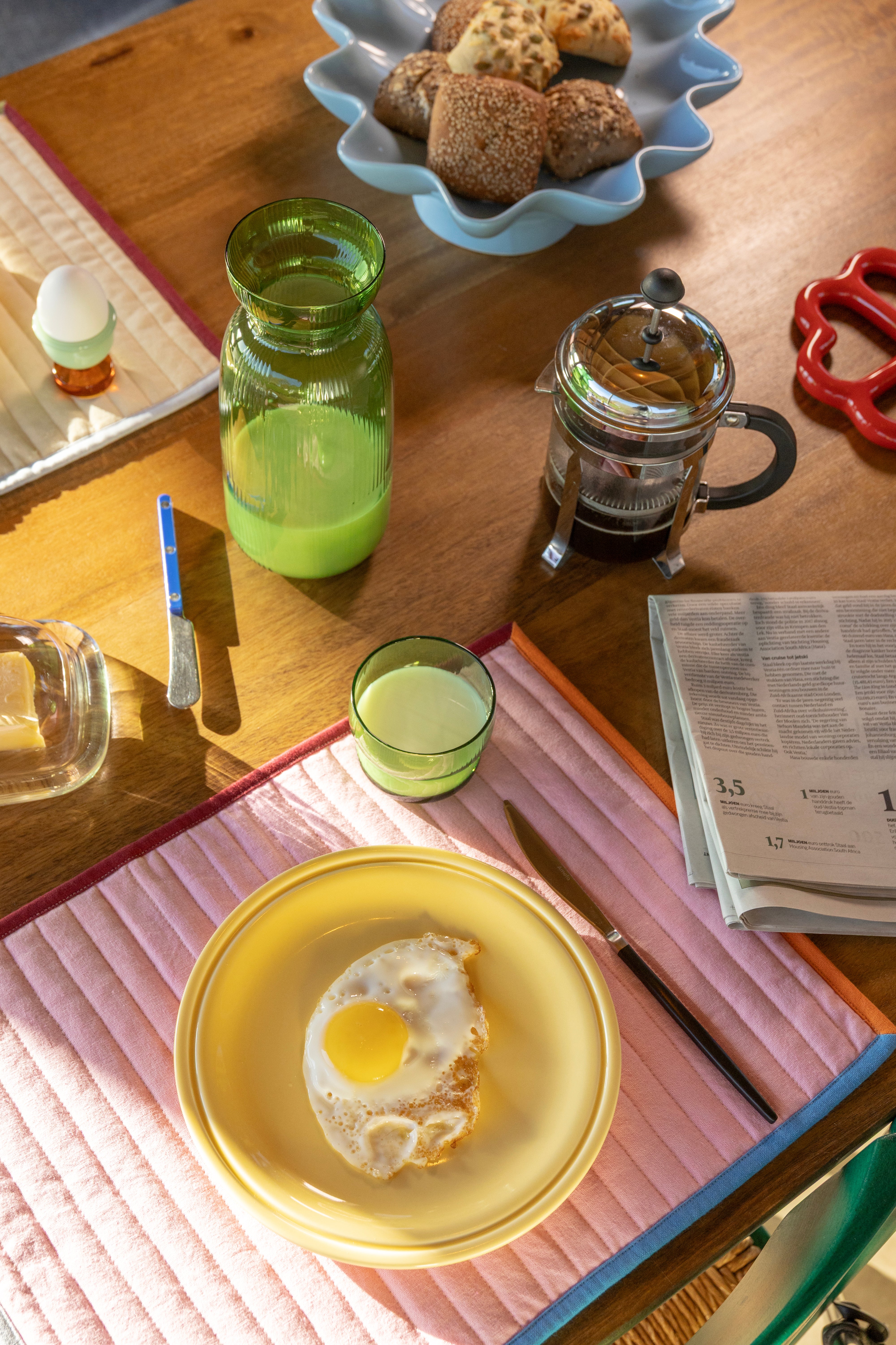 Zestaw podkładek stołowych STITCH kolorowy