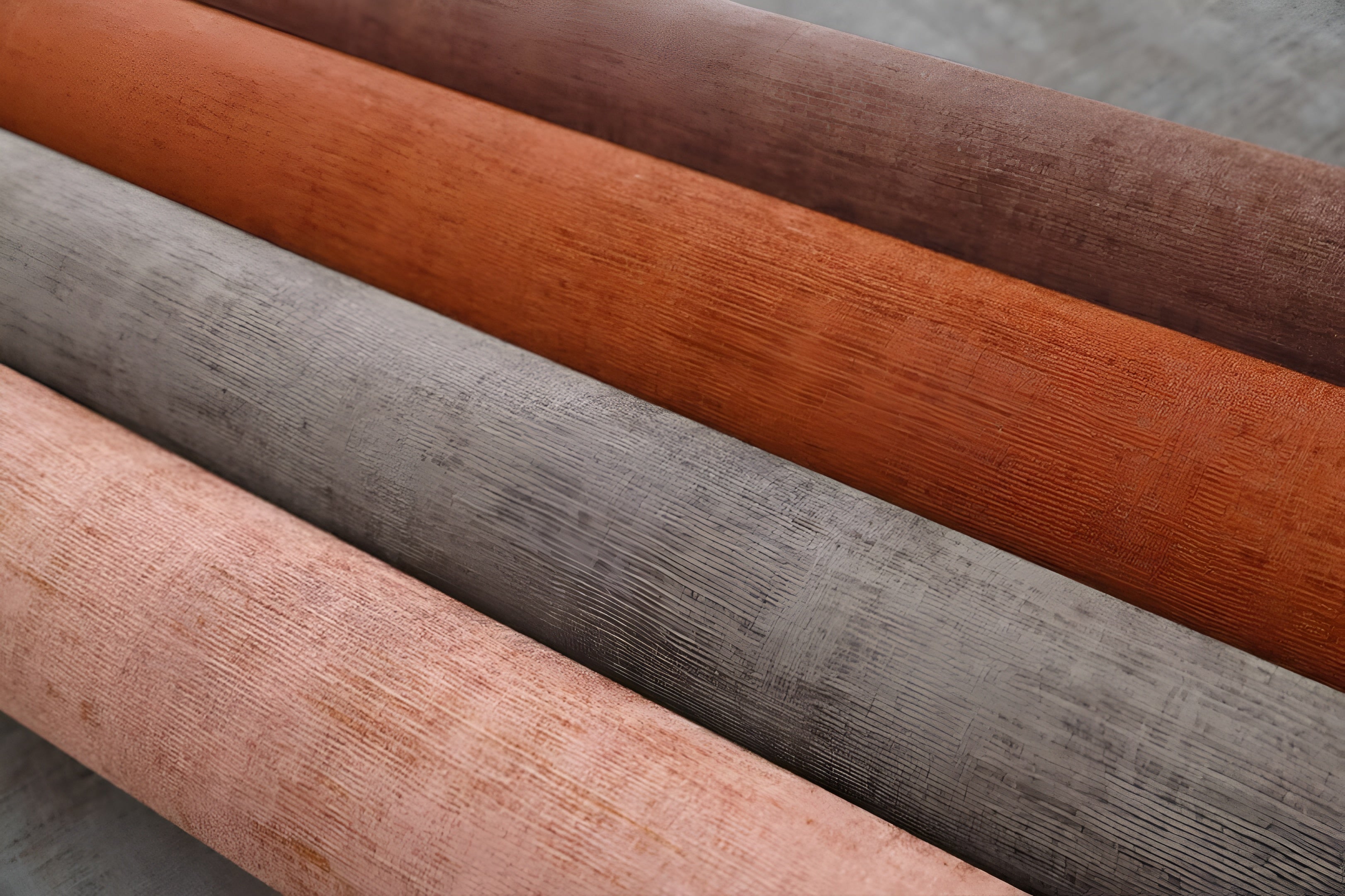 Structural wallpaper imitating worn canvas JOHARA - MEDIUM TAUPE light taupe