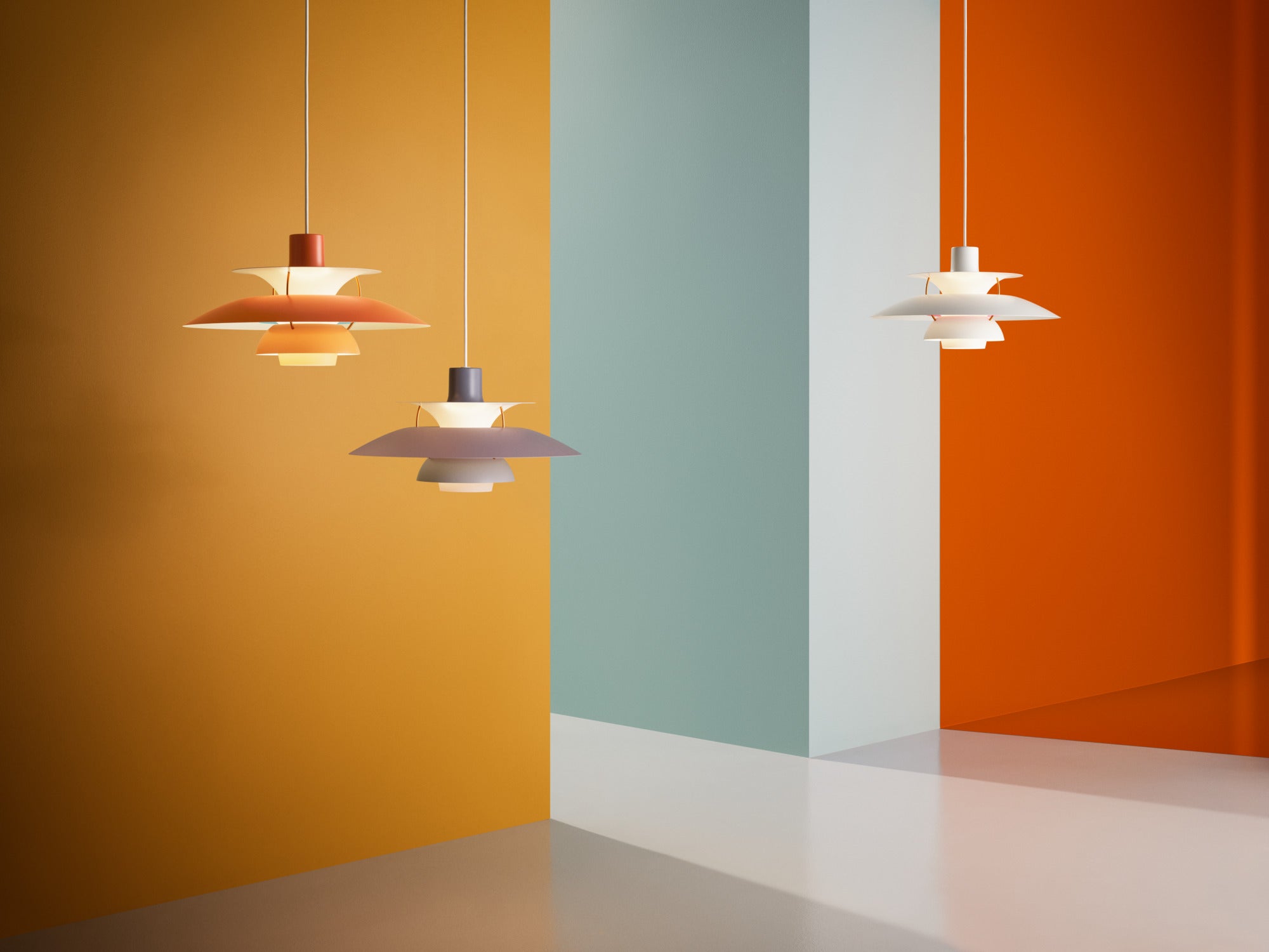 Lampa wisząca PH 5 odcienie szarego
