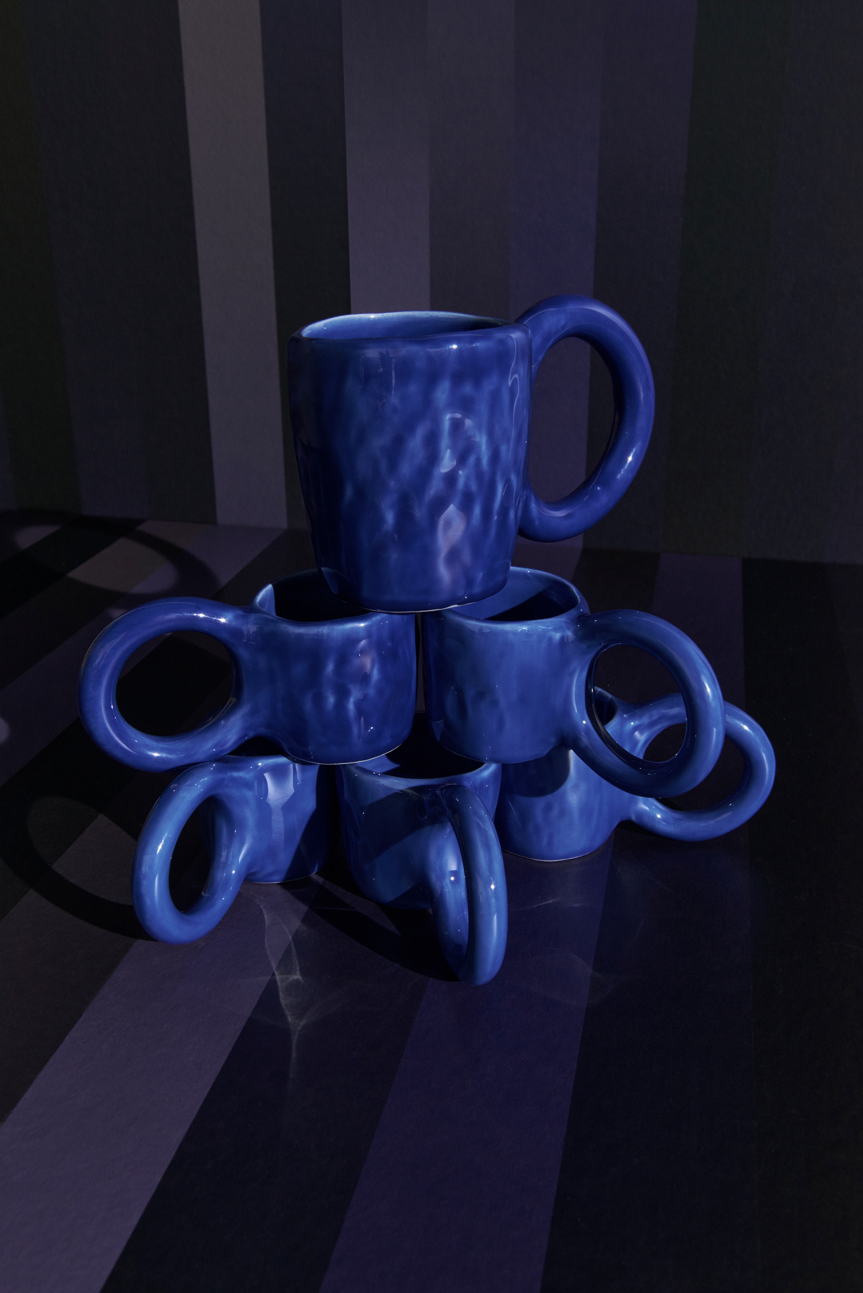 Zestaw kubków do espresso DONUT niebieski