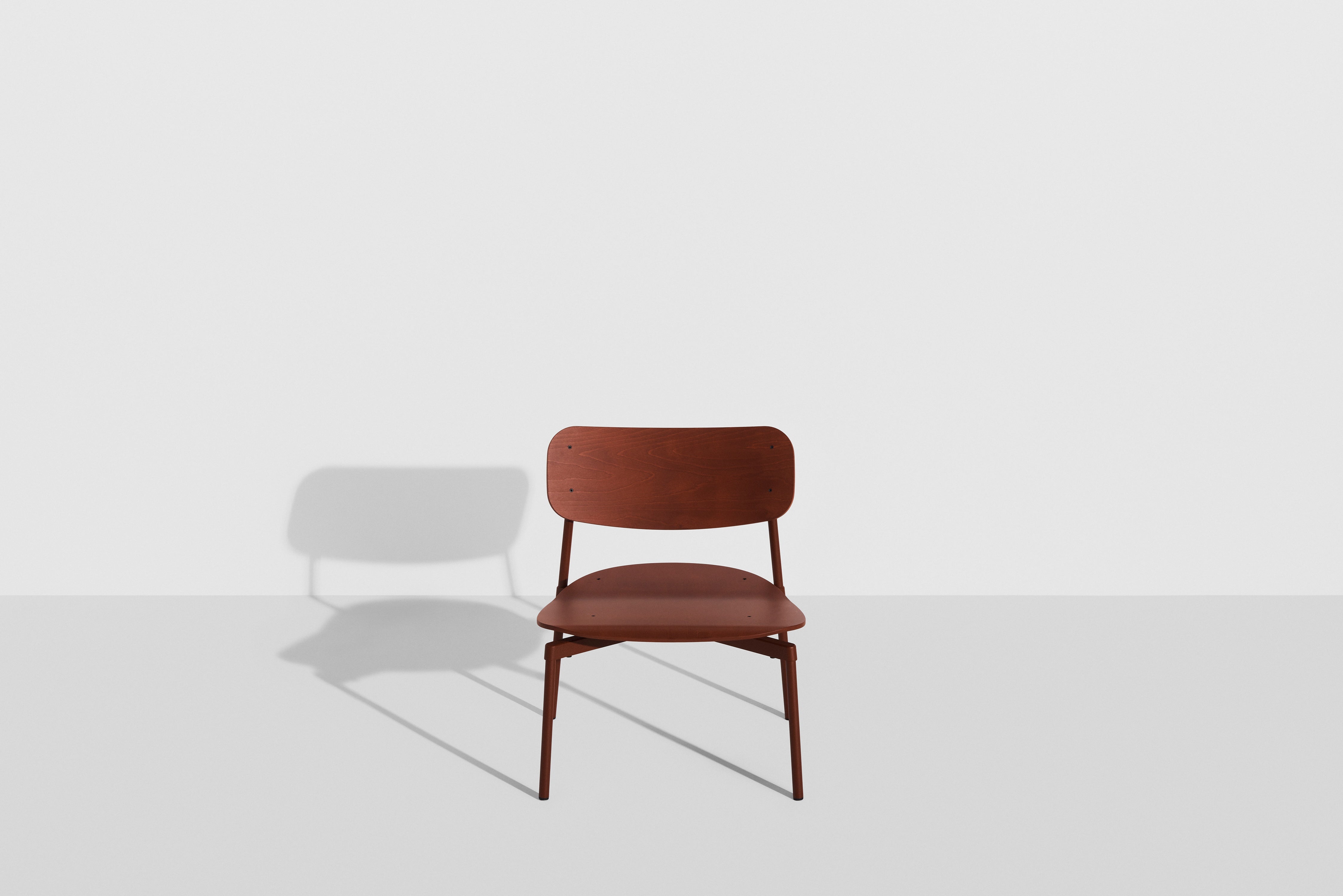 Fotel FROMME czerwonobrązowe drewno bukowe