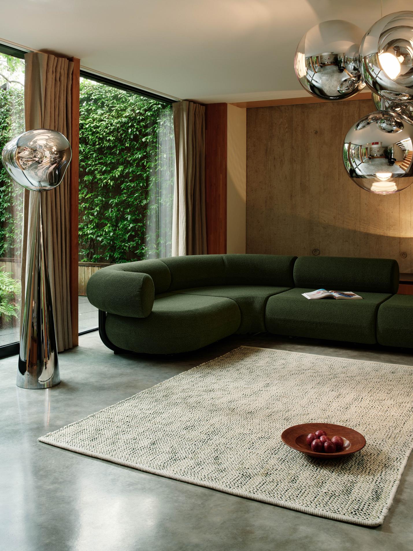 KNOTTY rug bleached jute