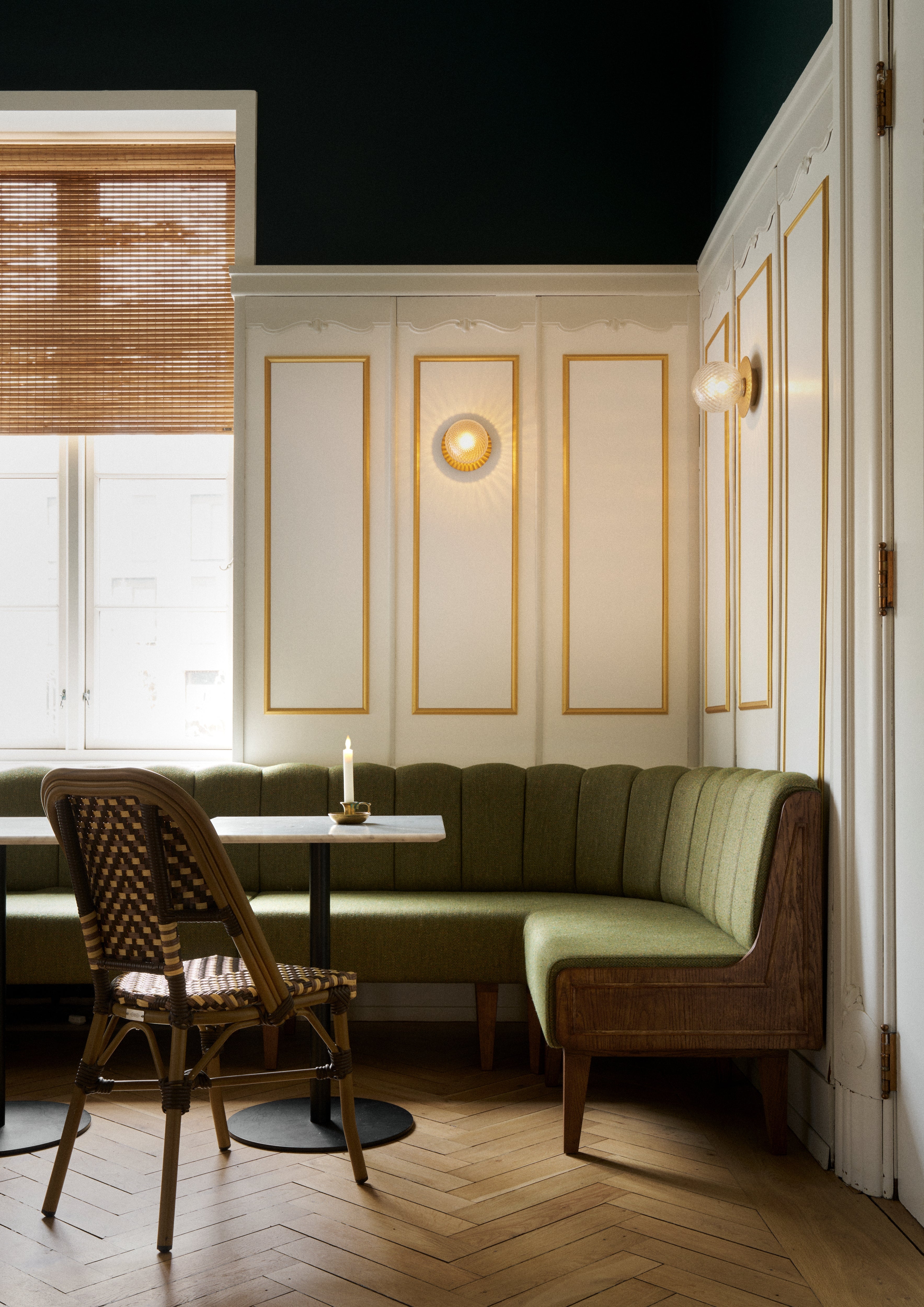 LIILA Gold Recessed Wall Sconce with Transparent Glass