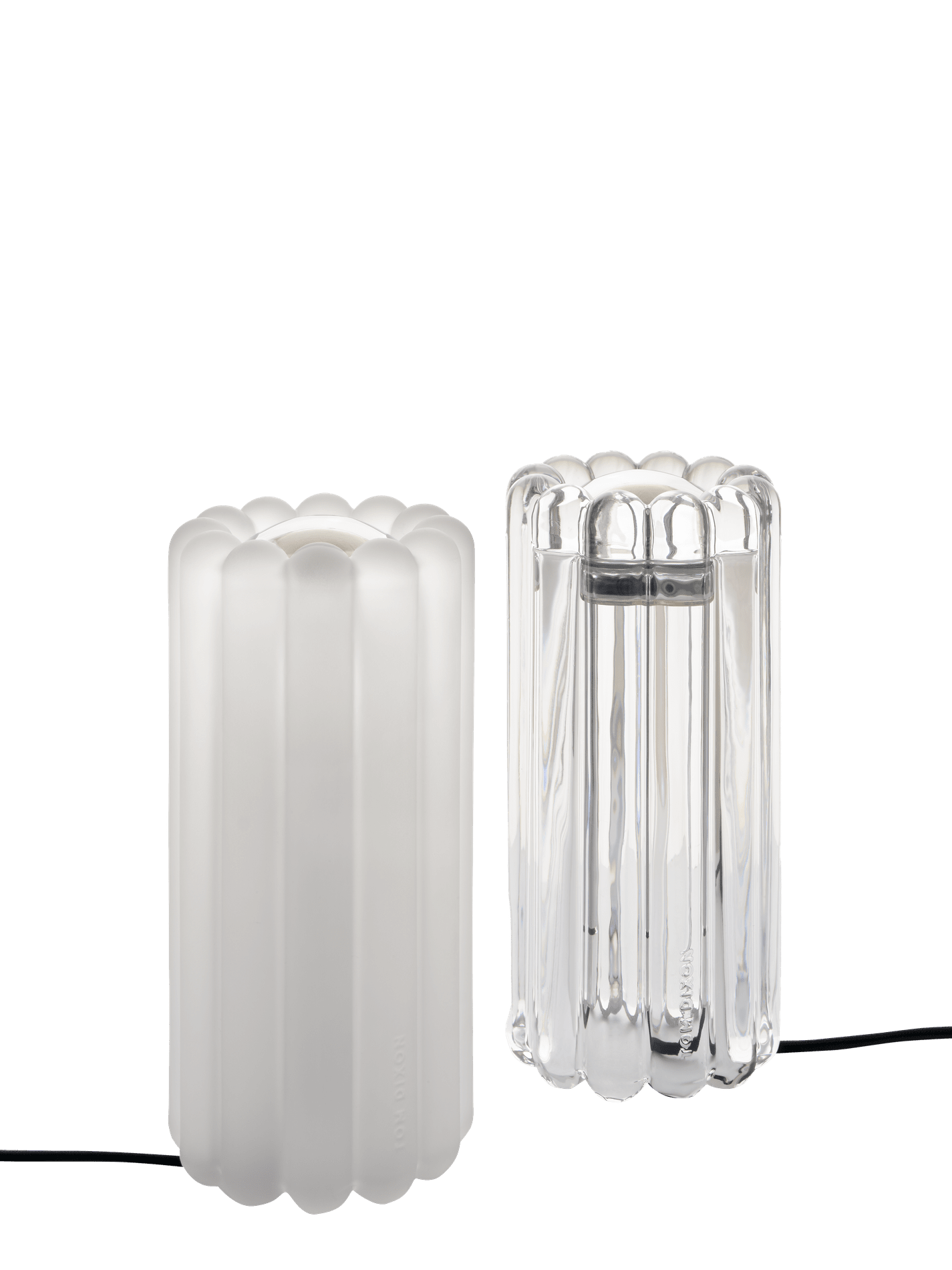 Tischlampe PRESS mattes Glas