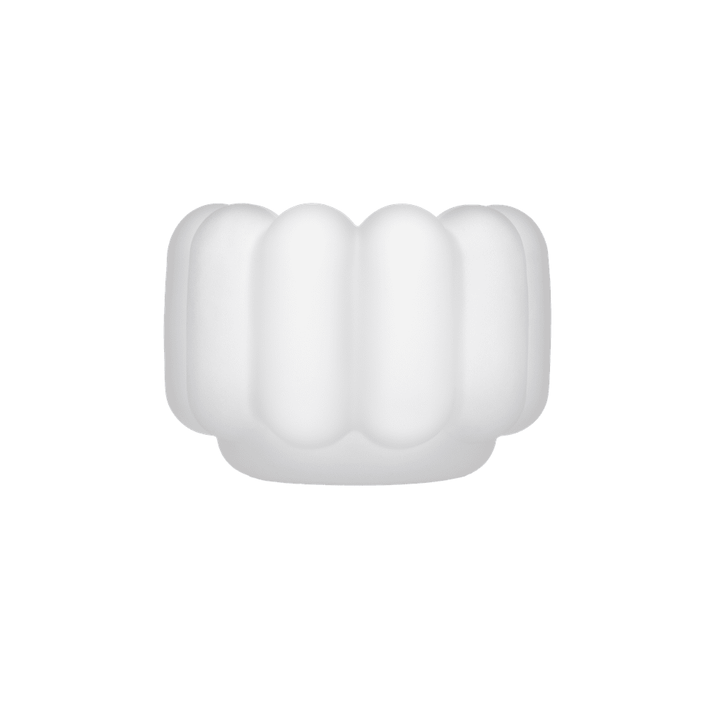 Candle holder PRESS matte glass