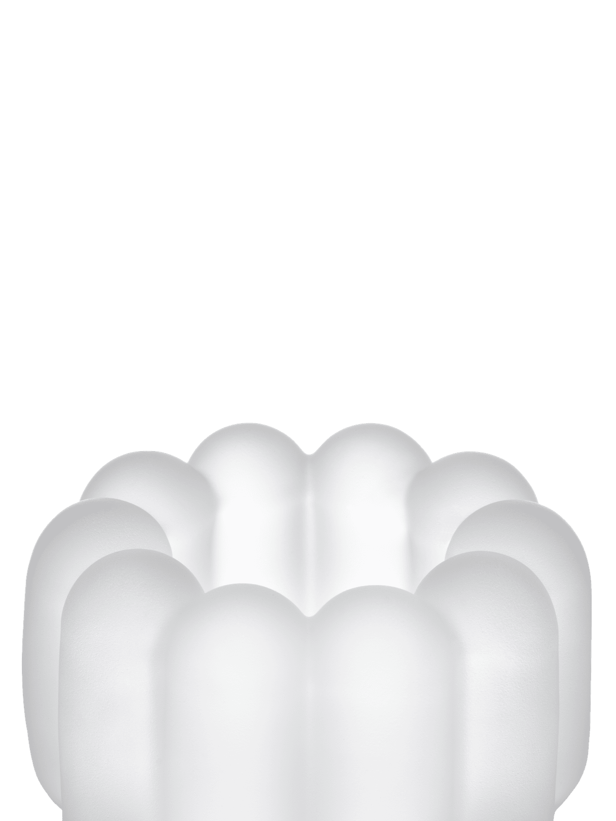 Candle holder PRESS matte glass