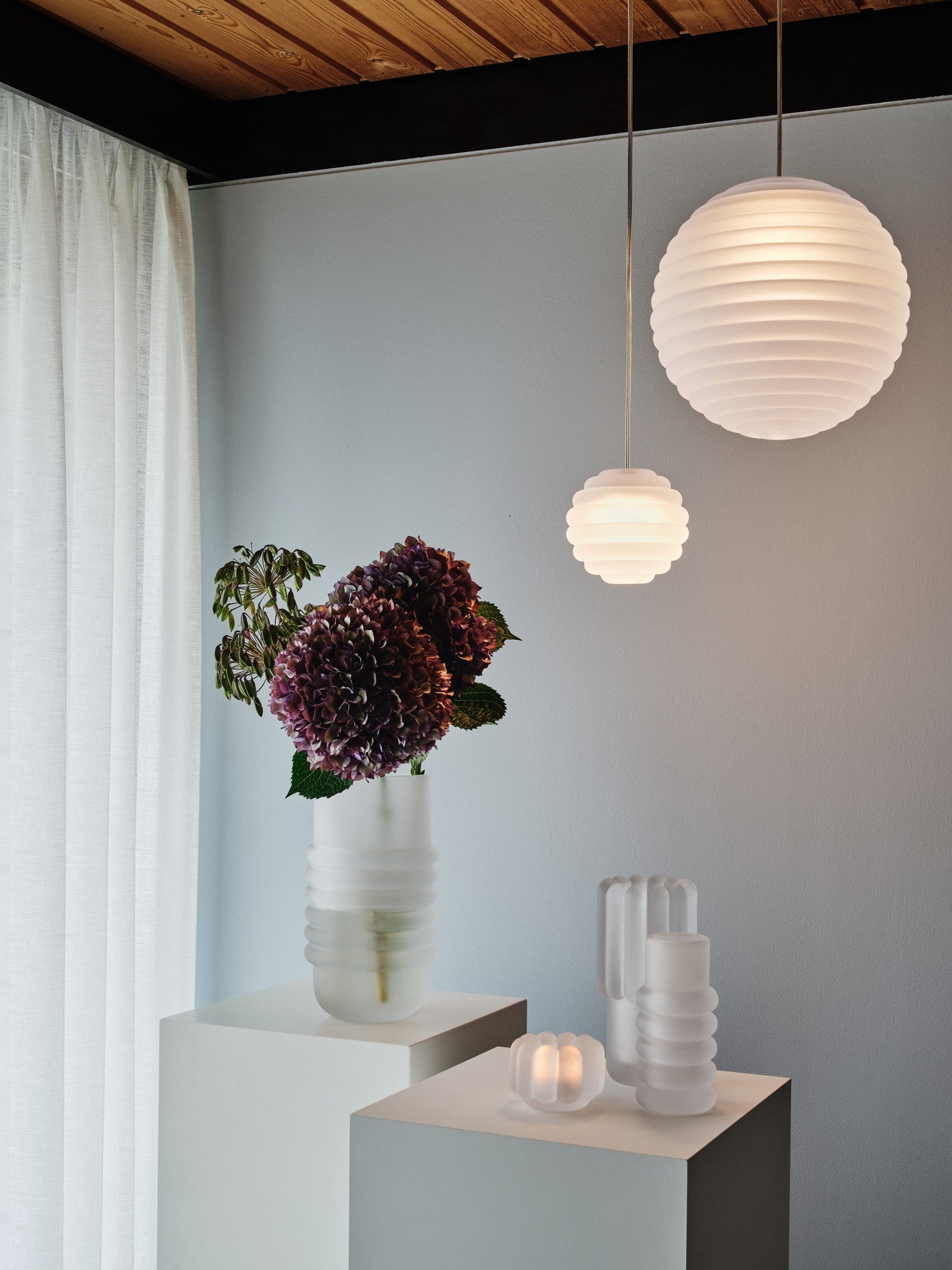 Vase PRESS matte glass